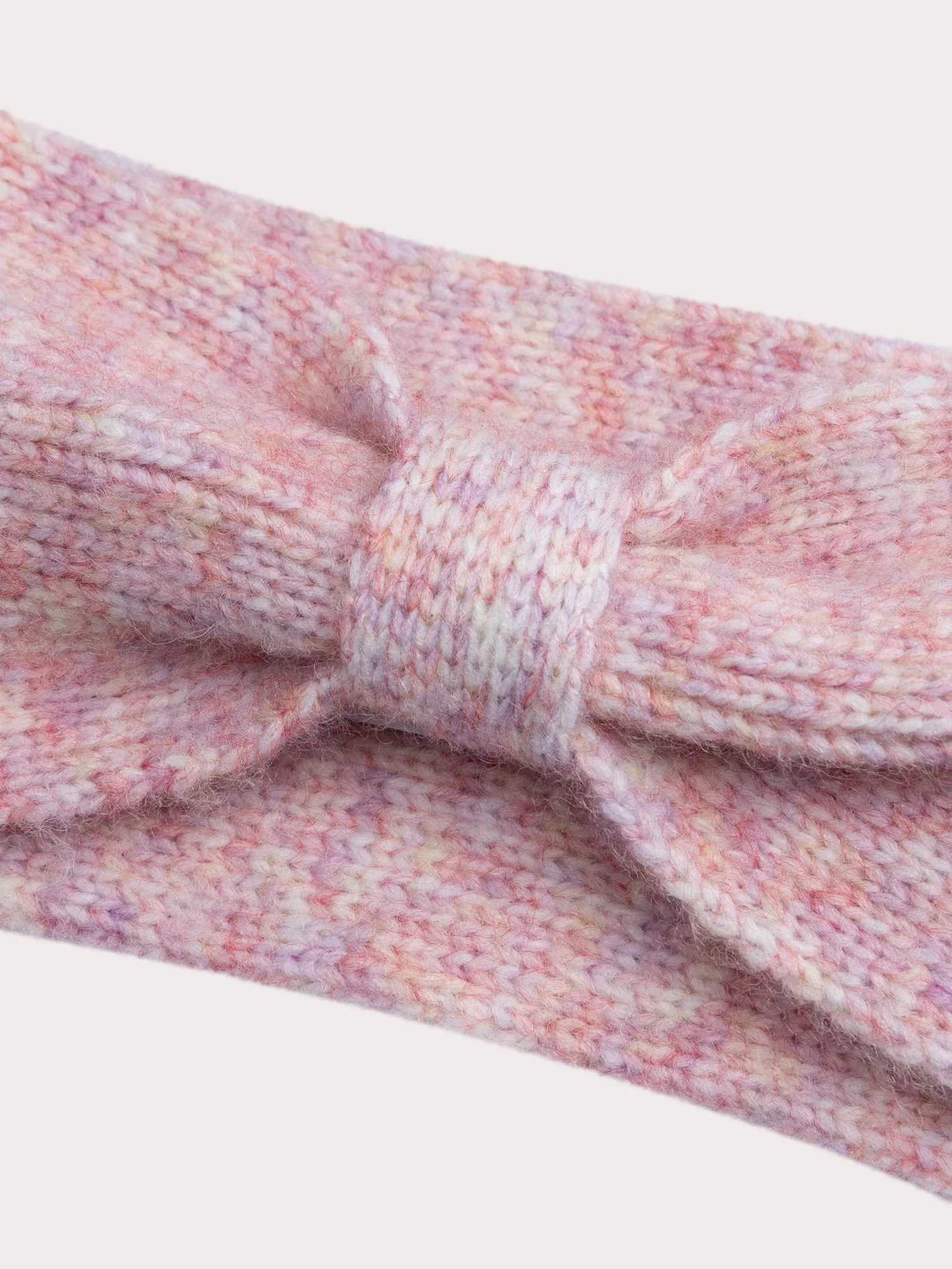 Bandeau en maille rose pour fille - Image 2