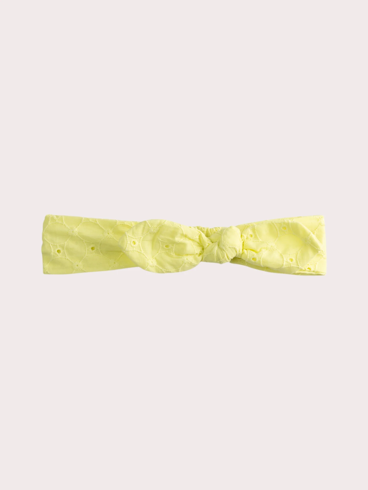 Bandeau jaune pastel bébé fille