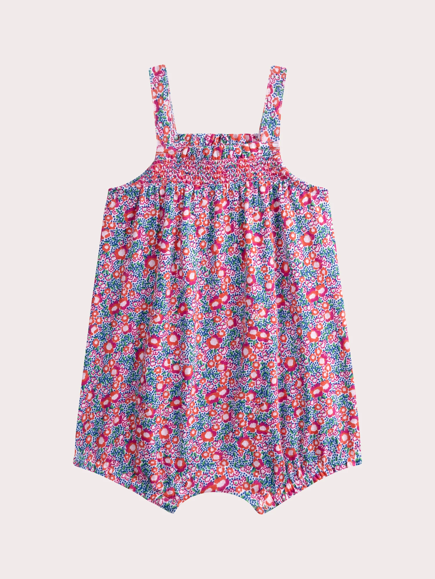 Barboteuse à motif fleurit pour bébé fille