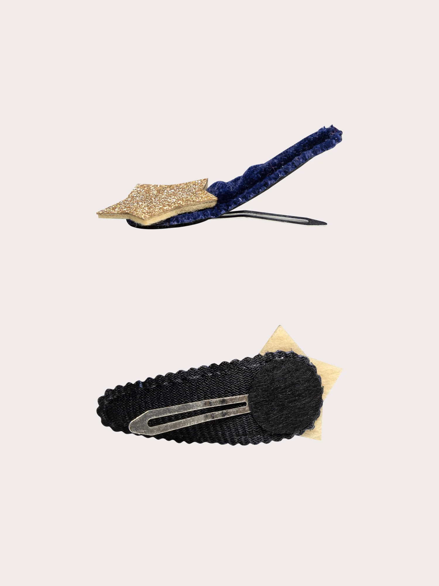 Lot de 2 barrettes or étoiles pour fille - Image 2