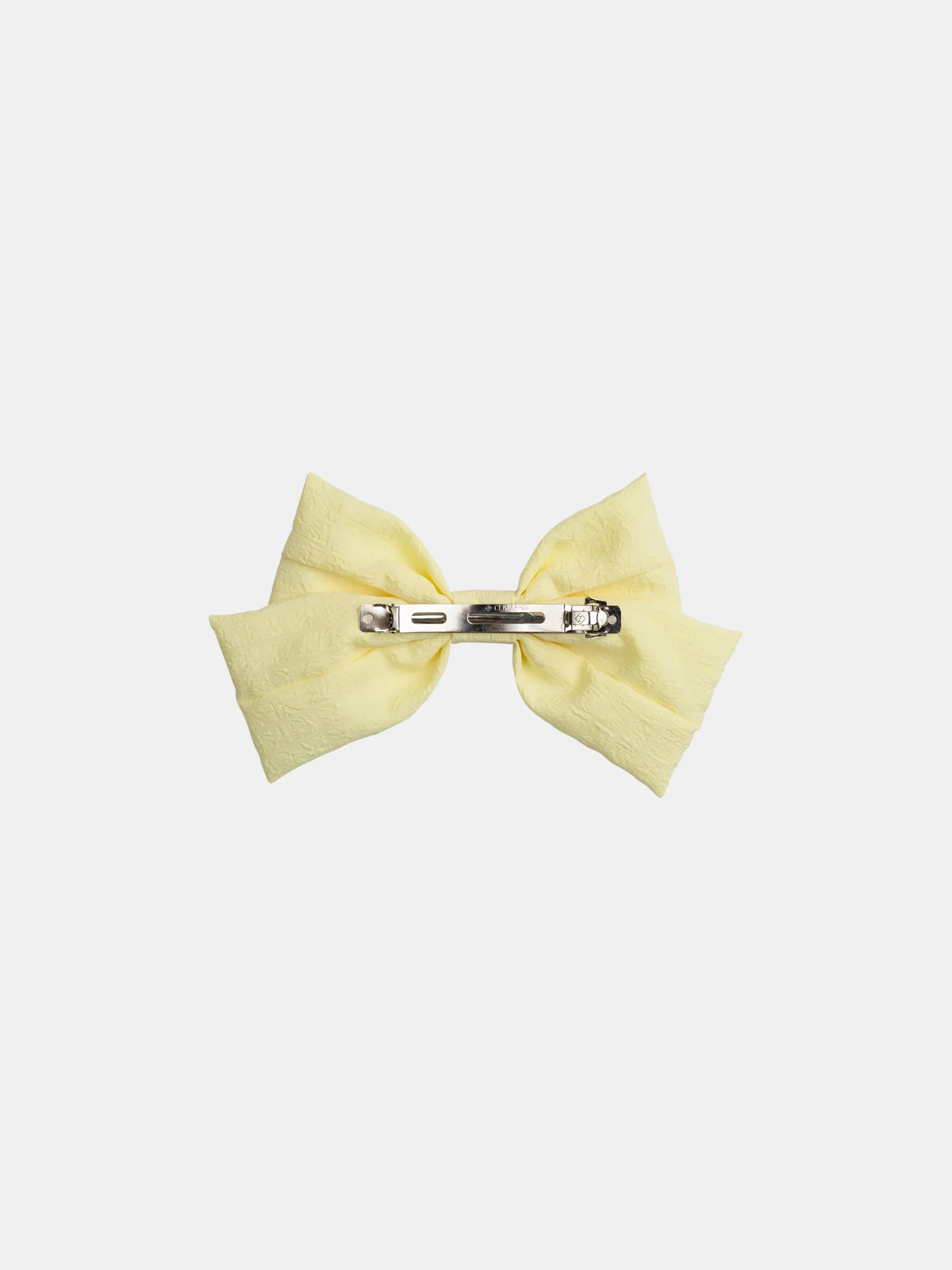 Barrette gros noeud jaune pour fille - Image 3