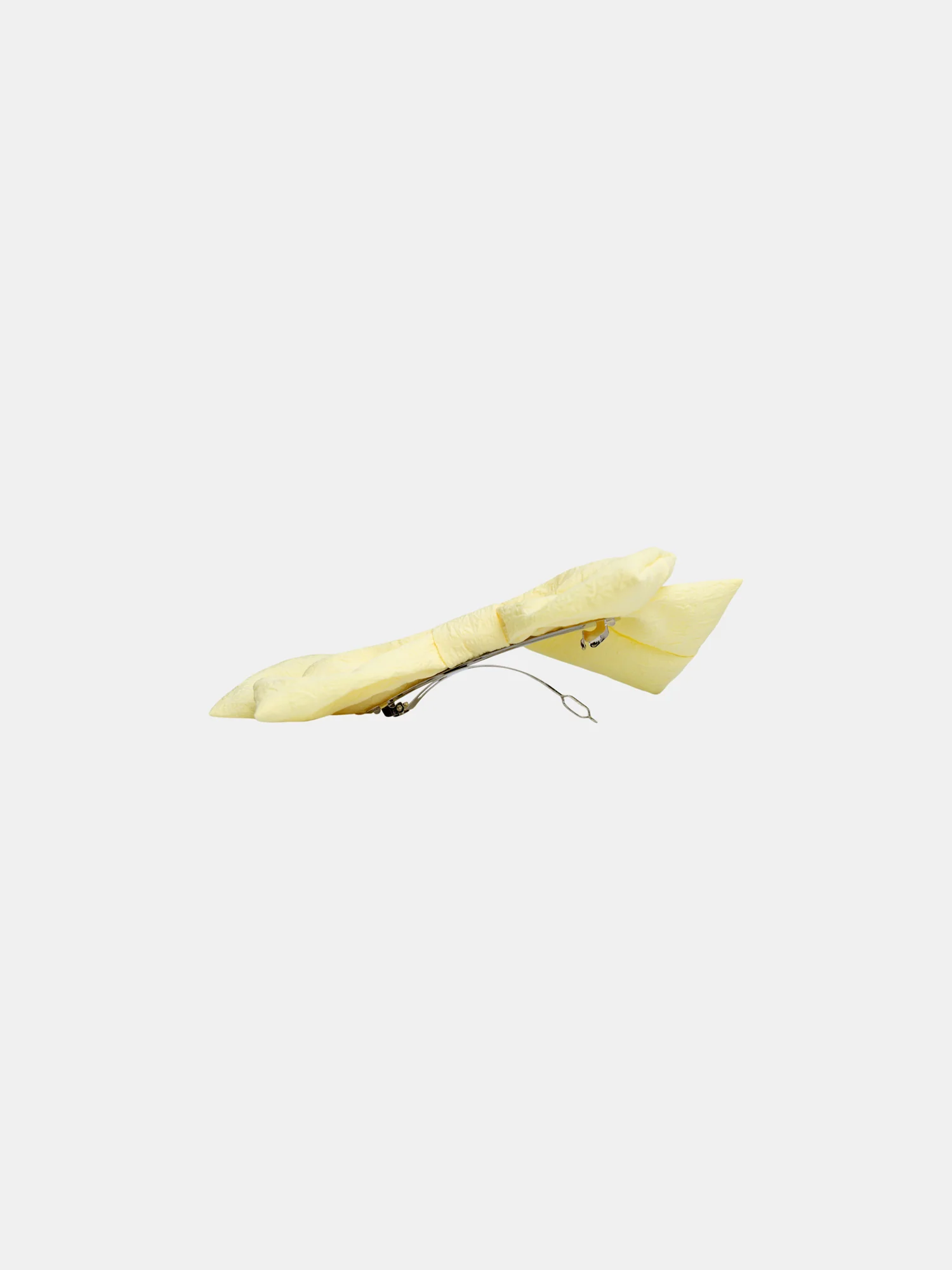 Barrette gros noeud jaune pour fille - Image 4