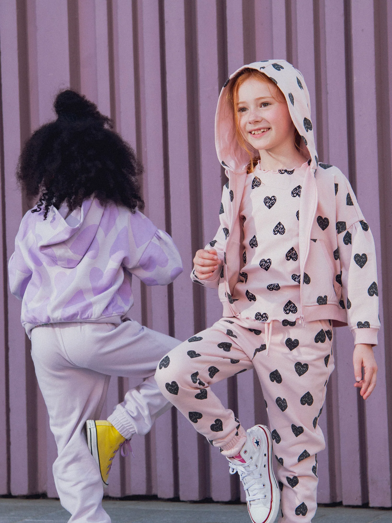Bas de jogging violet clair pour fille - Image 3
