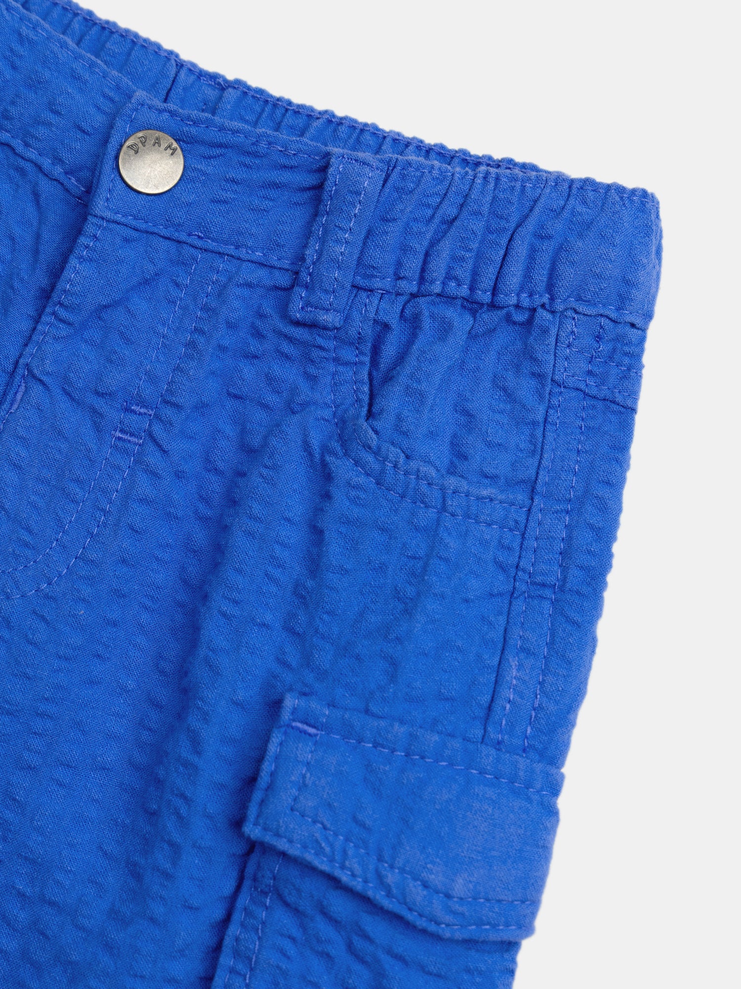 Bermuda cargo bleu électrique pour bébé garçon - Image 3