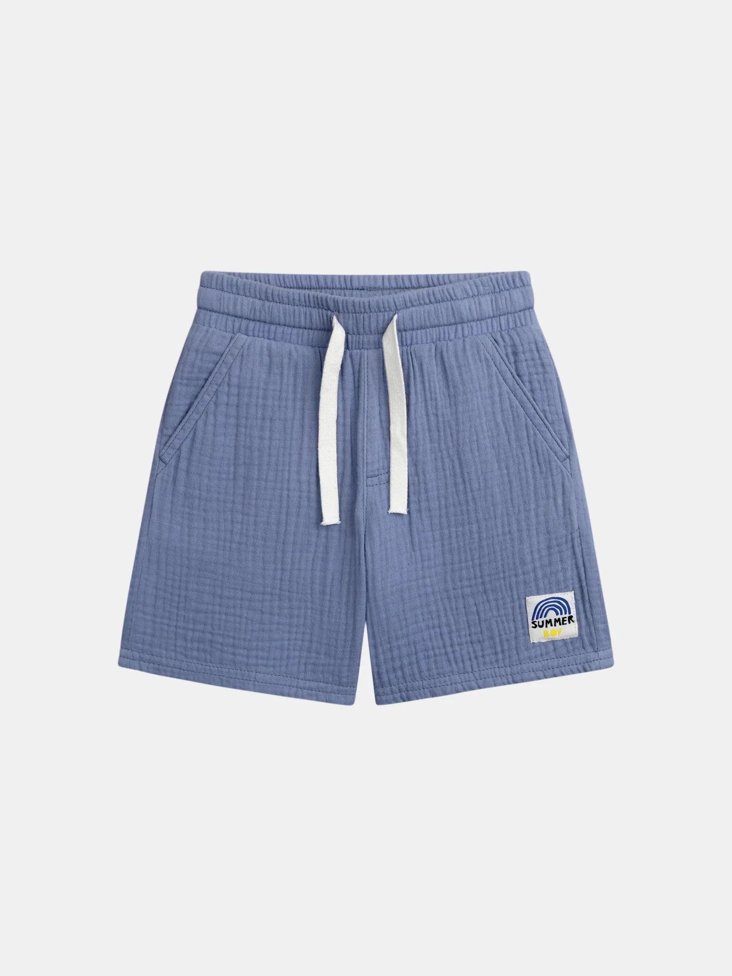 Bermuda bleu à poches pour garçon