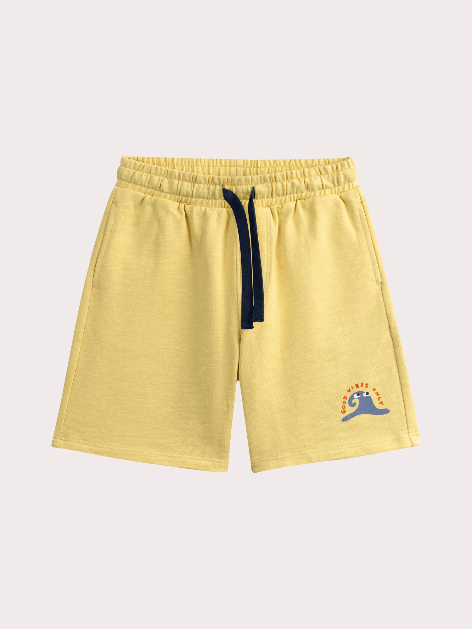 Bermuda jaune en french terry