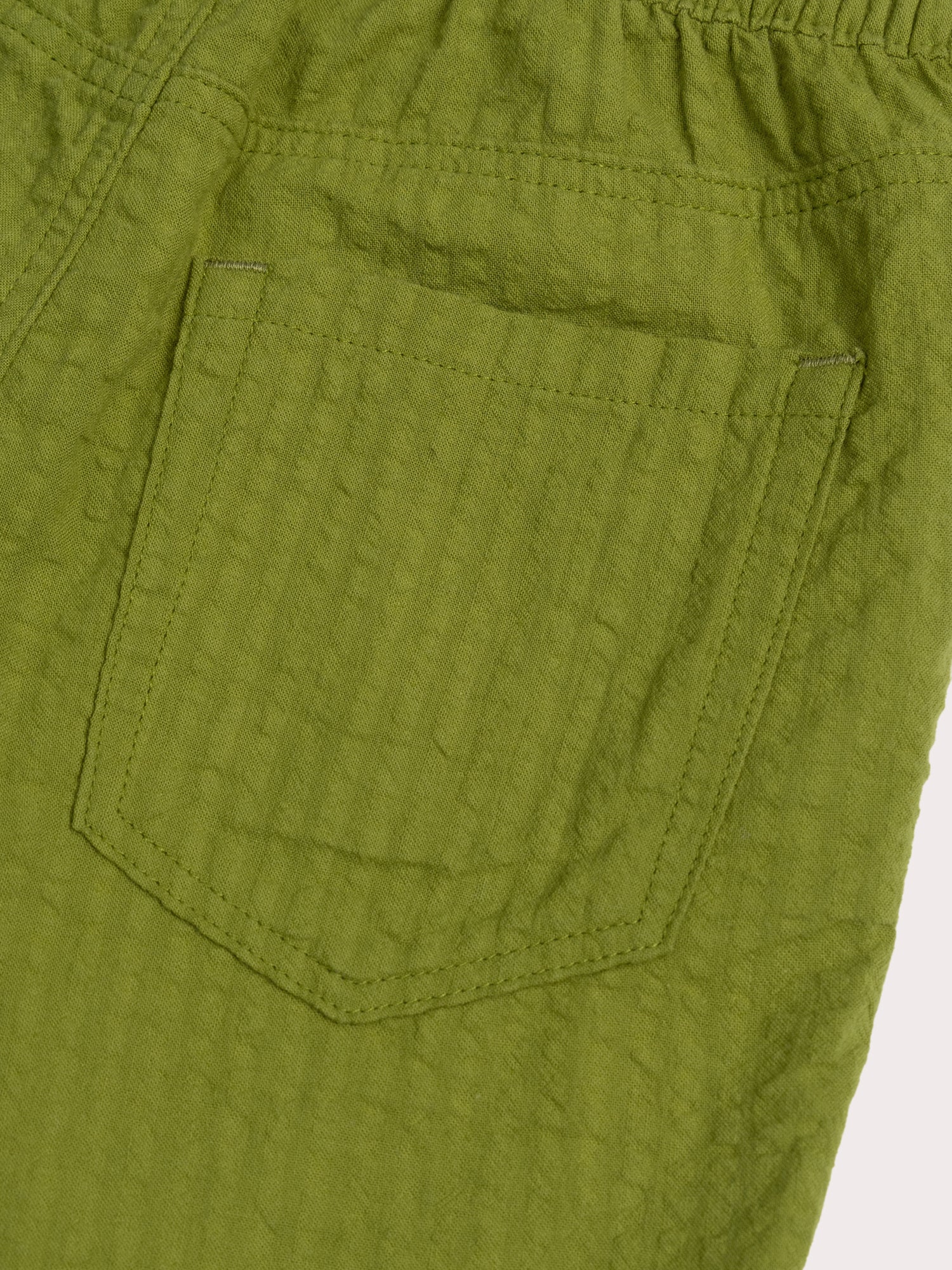 Bermuda vert gaufré - Image 3