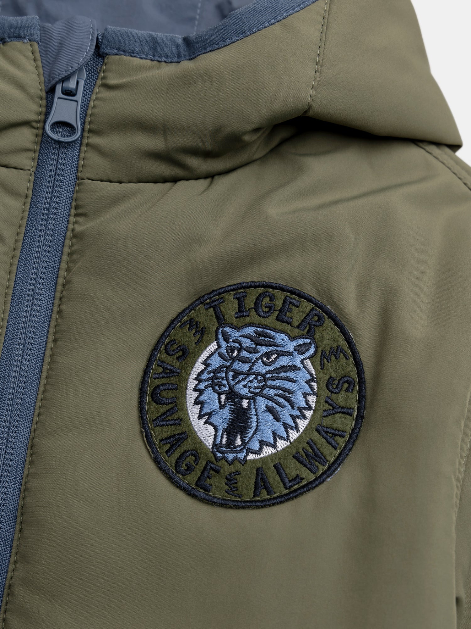 Blouson réversible bleu et vert pour garçon - Image 7