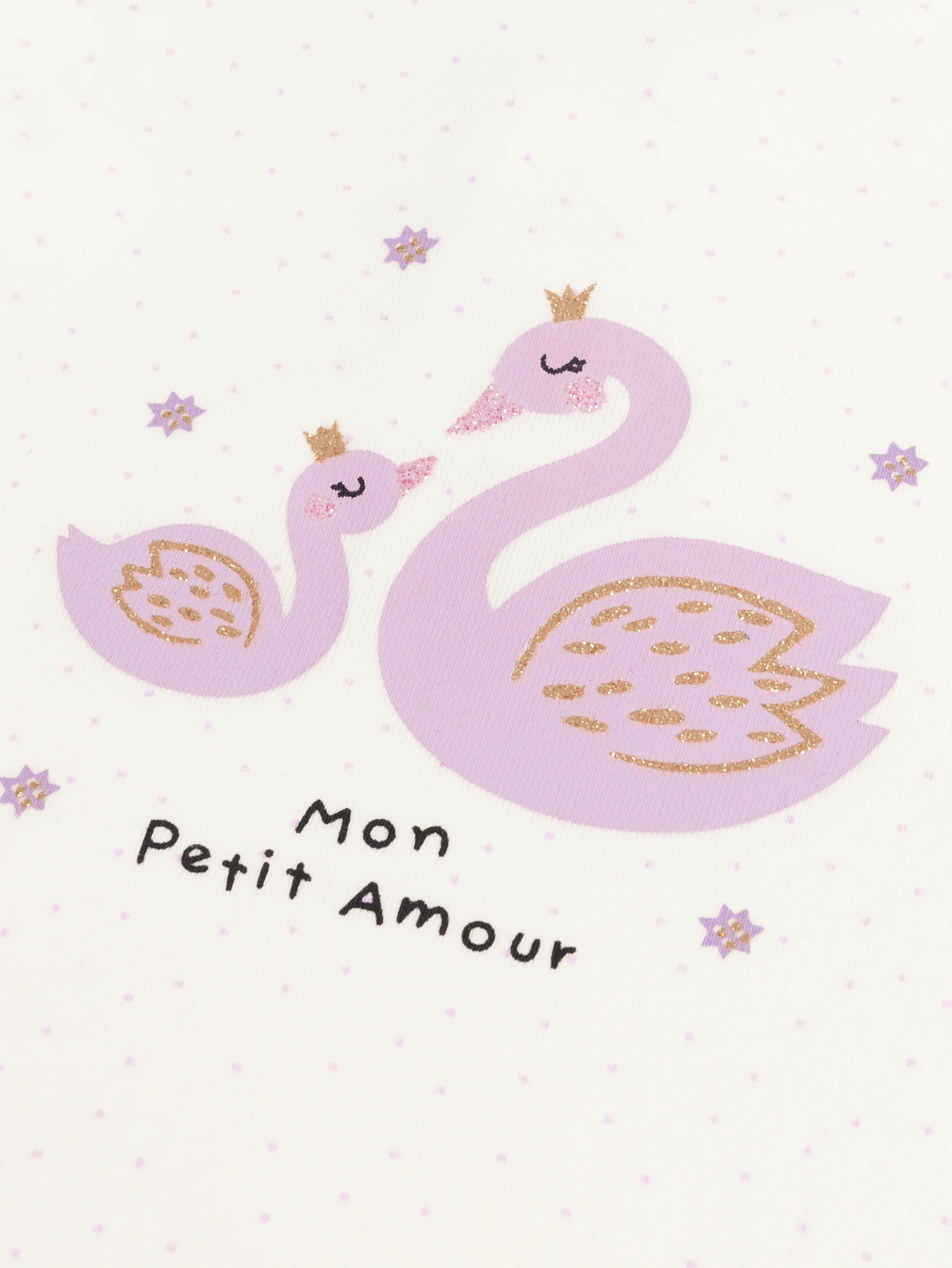 Body à animation cigogne pour bébé fille - Image 2
