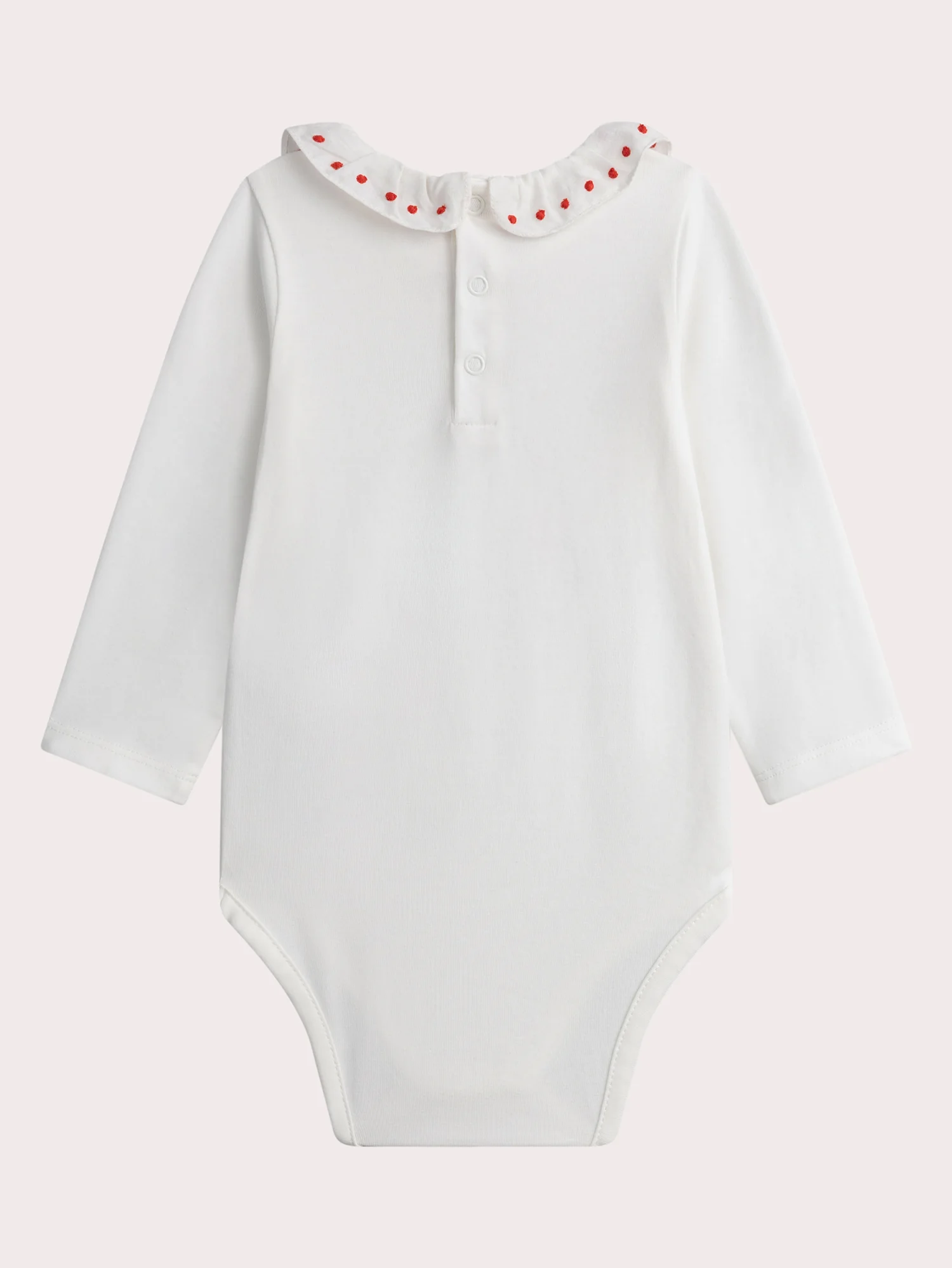 Body à col écru pour bébé fille - Image 4
