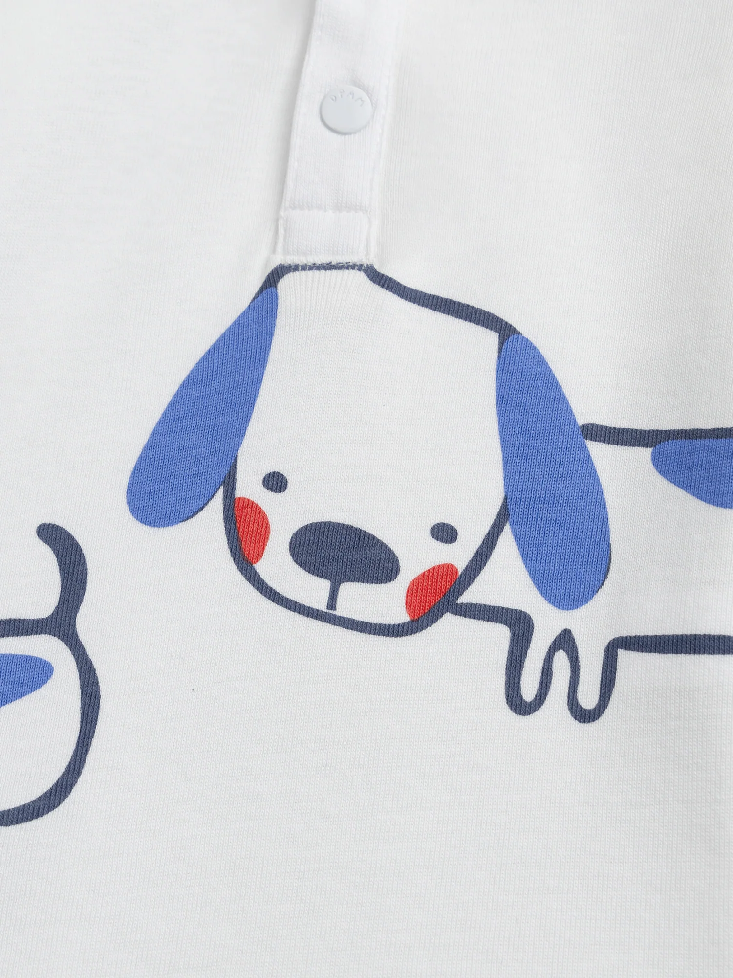 Body écru à col polo avec motif "Petit Chien" bébé garçon - Image 2