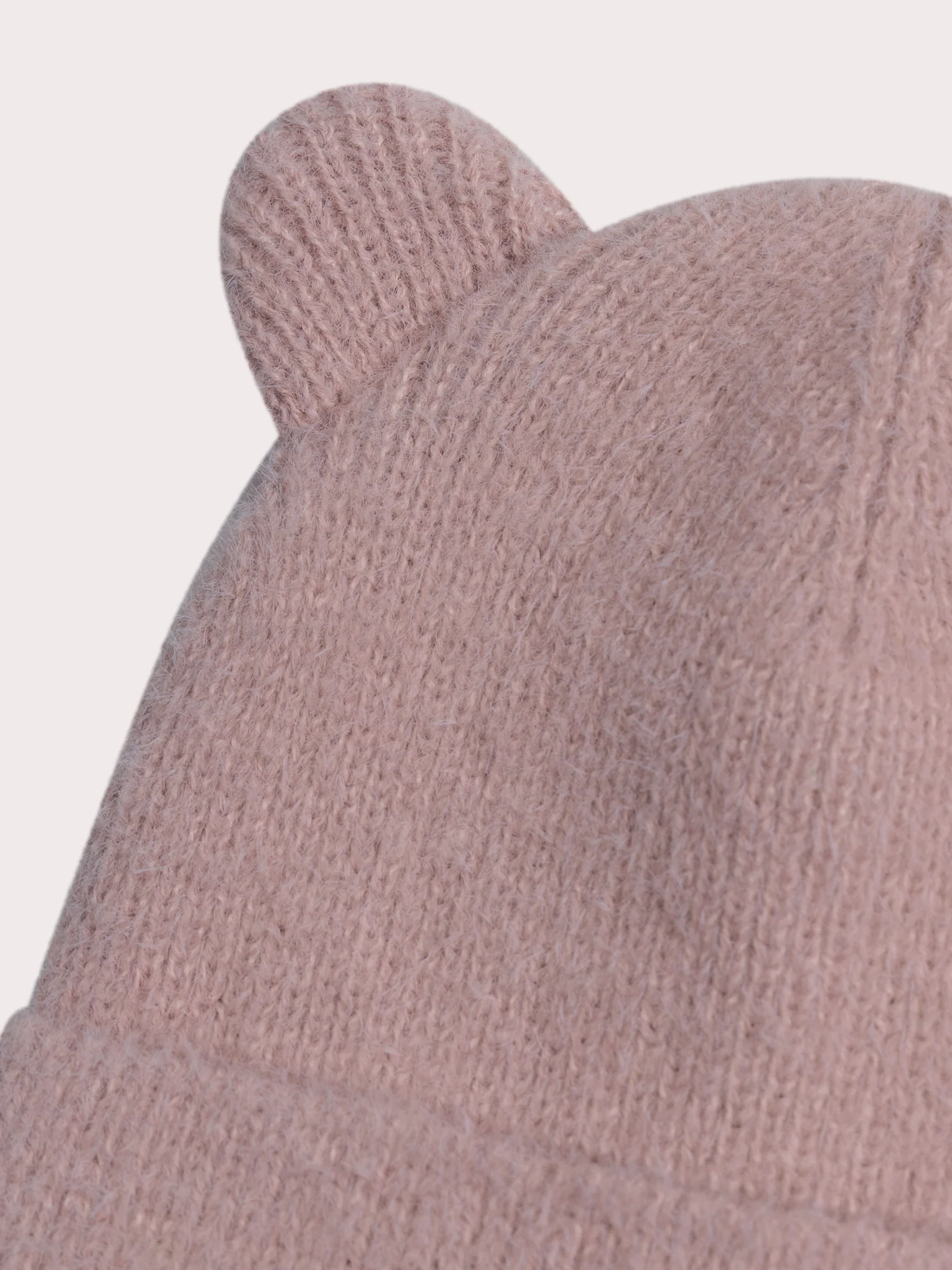 Bonnet rose duveteux pour fille - Image 2