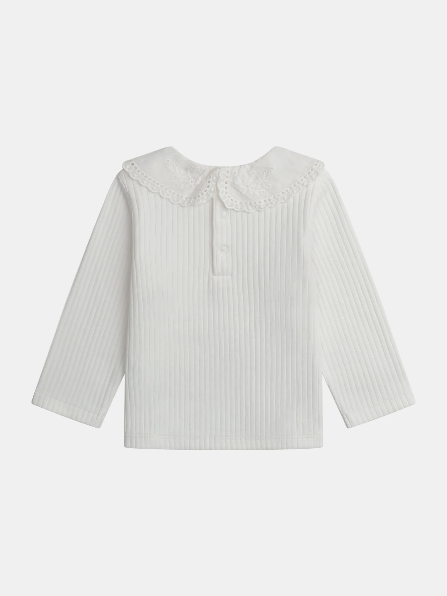 Brassière écru à col claudine pour bébé fille - Image 3