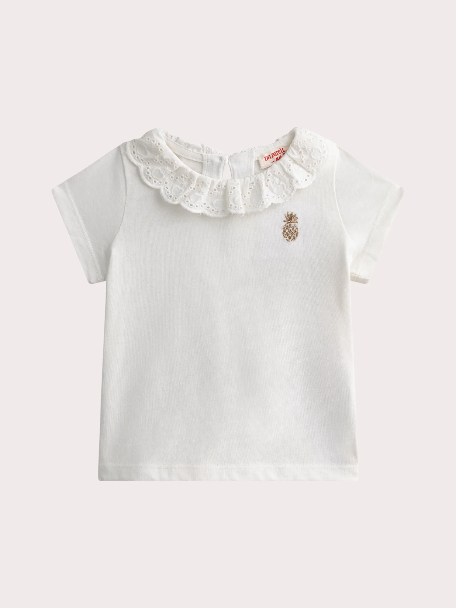 Brassière écrue pour bébé fille