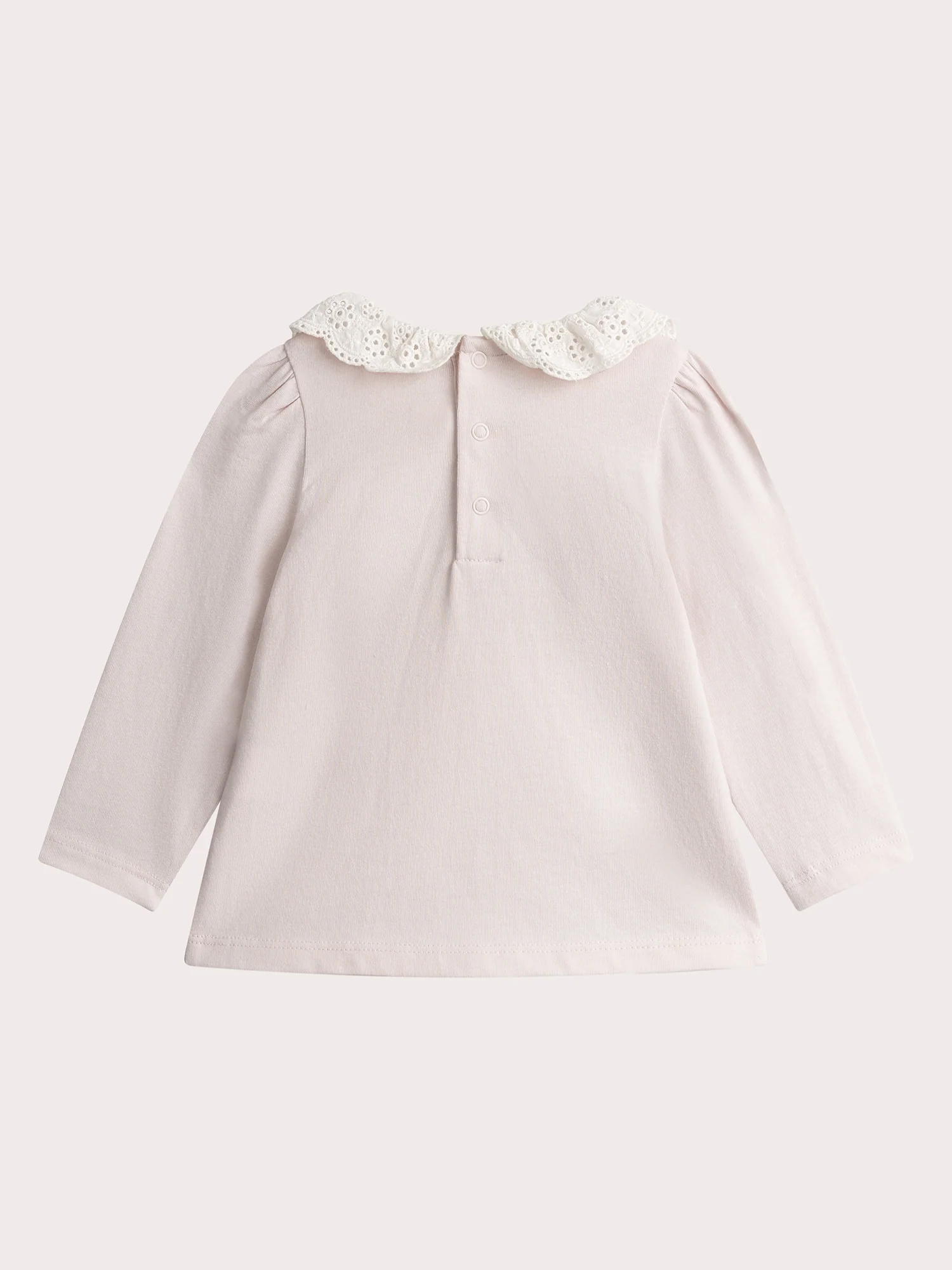 Brassière rose à manches longues pour bébé fille - Image 3