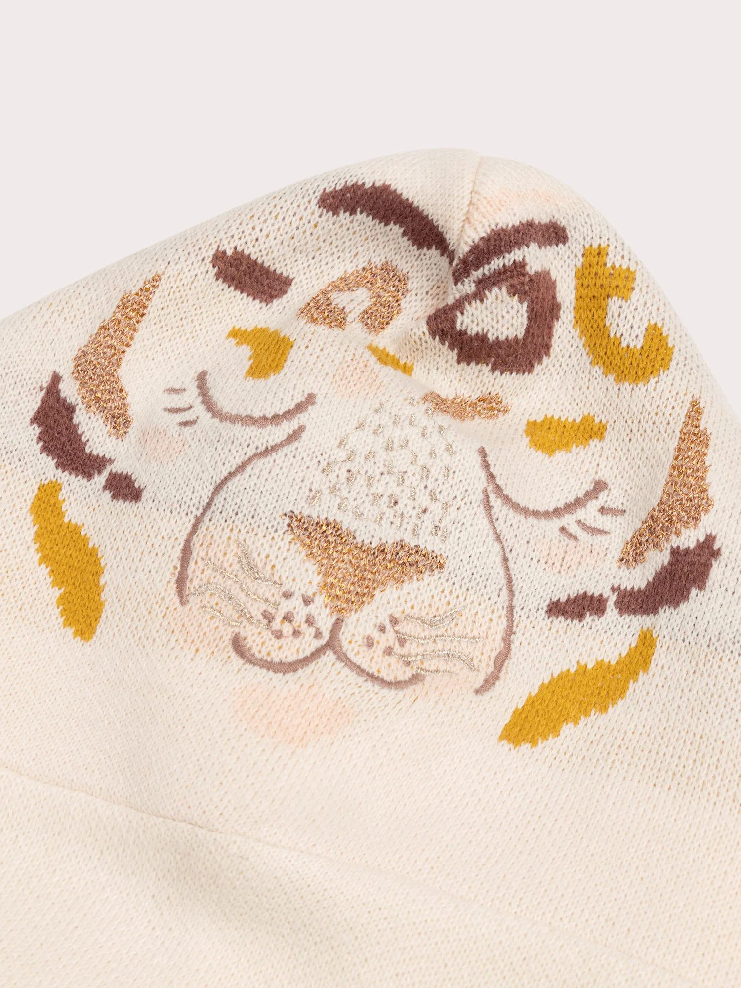 Cagoule beige animation tigre pour fille - Image 3