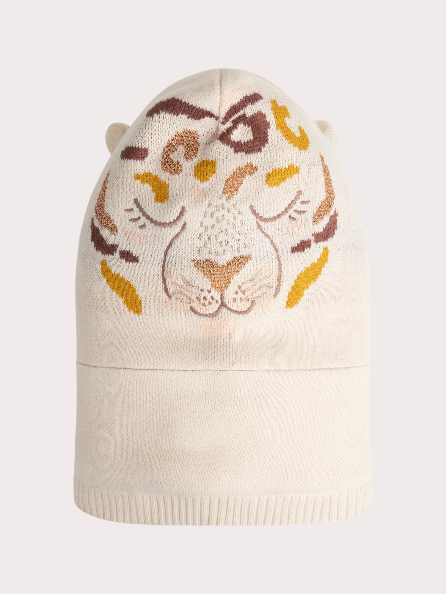 Cagoule beige animation tigre pour fille - Image 4
