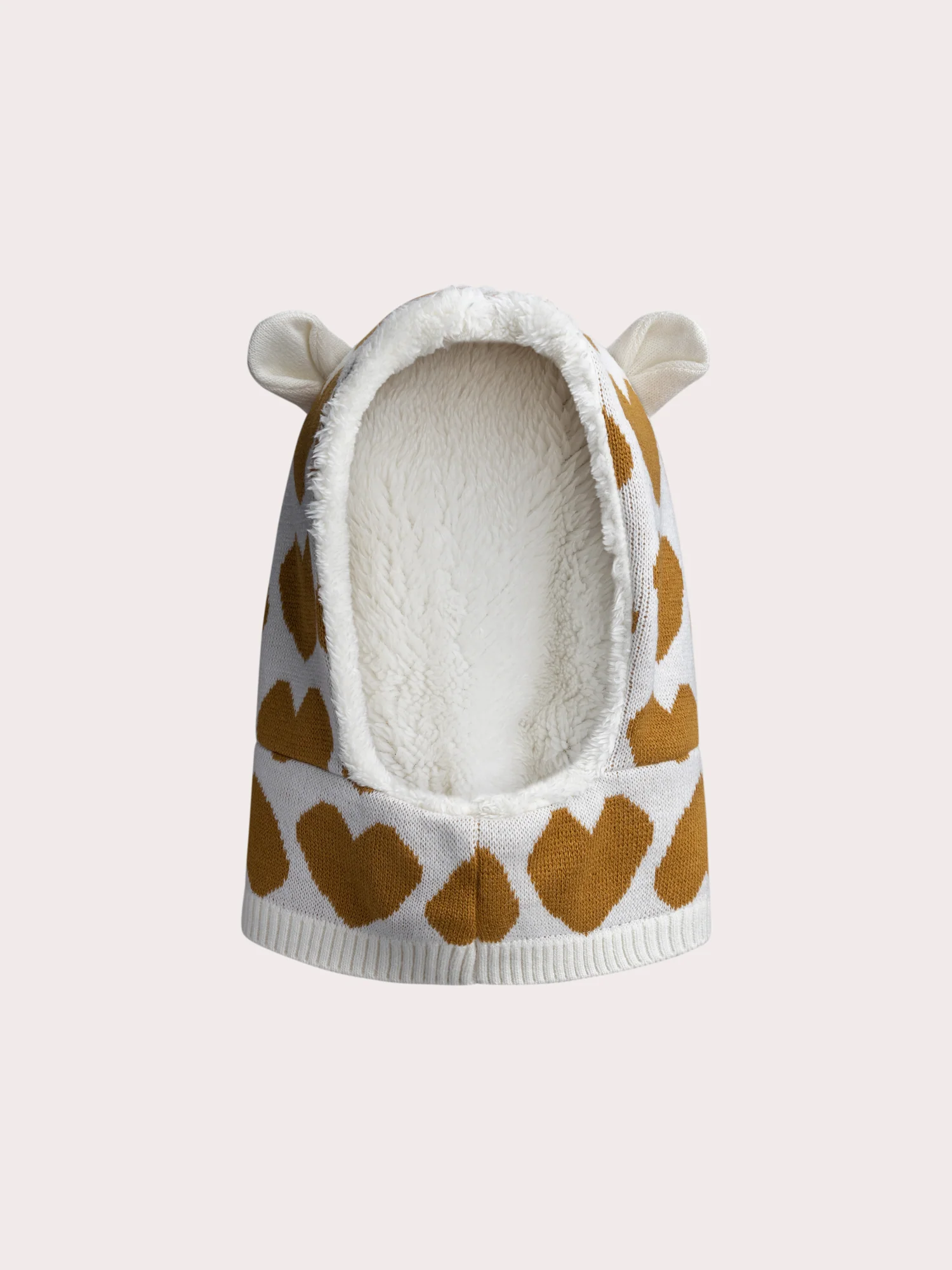 Cagoule imprimée cœur pour fille