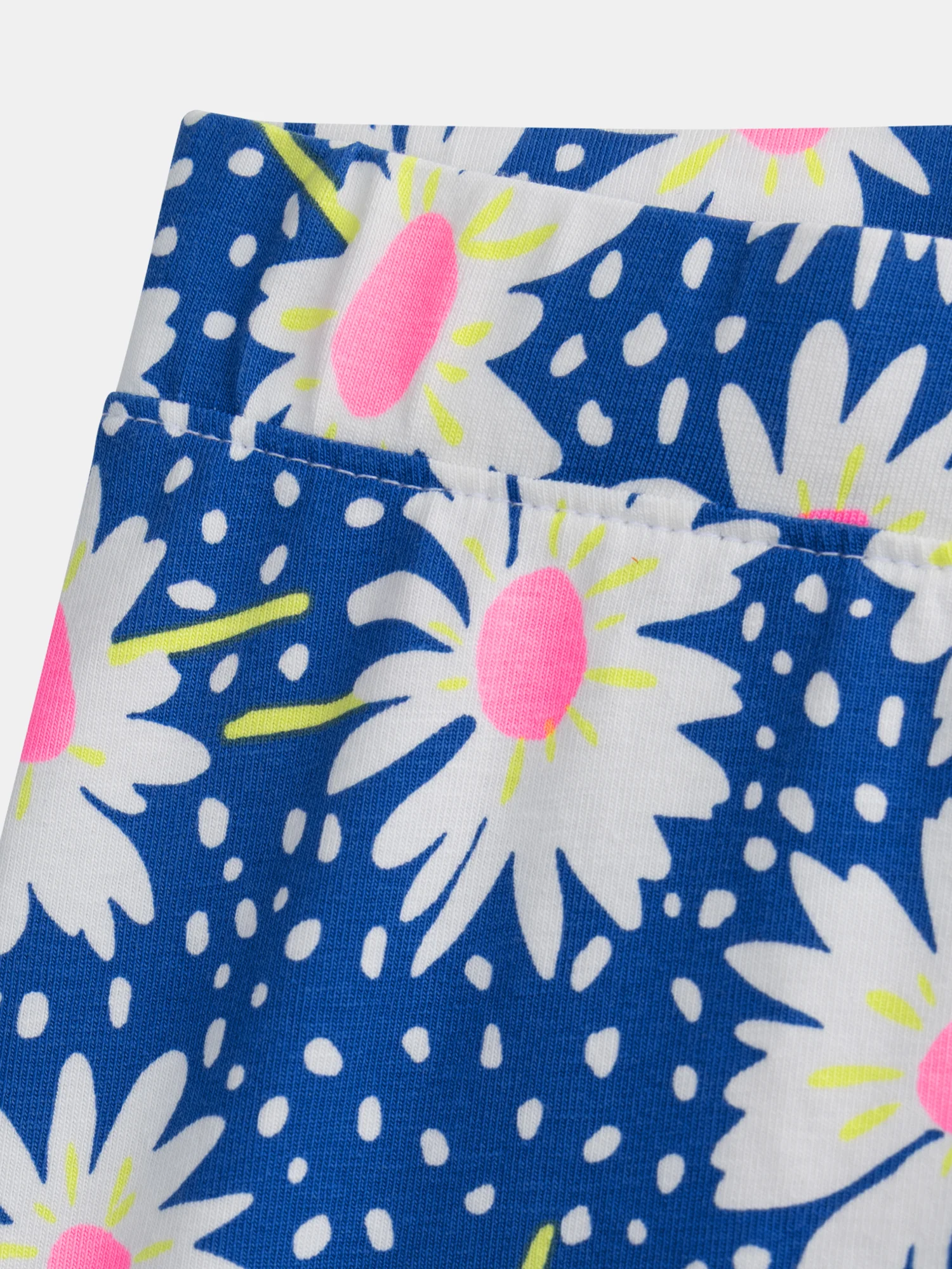 Cycliste bleu à fleurs pour fille - Image 4