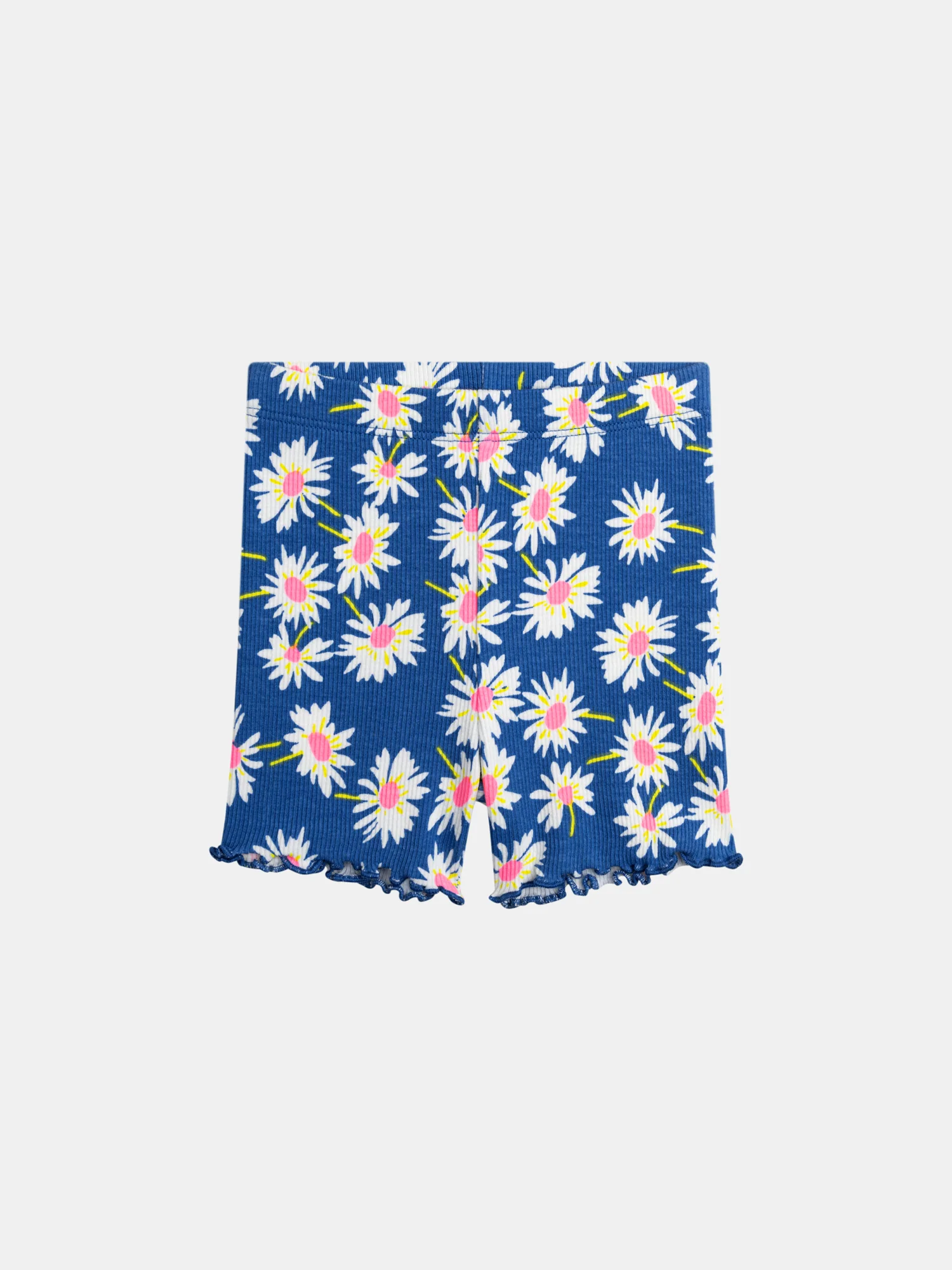 Cycliste bleu à fleurs pour bébé fille - Image 3