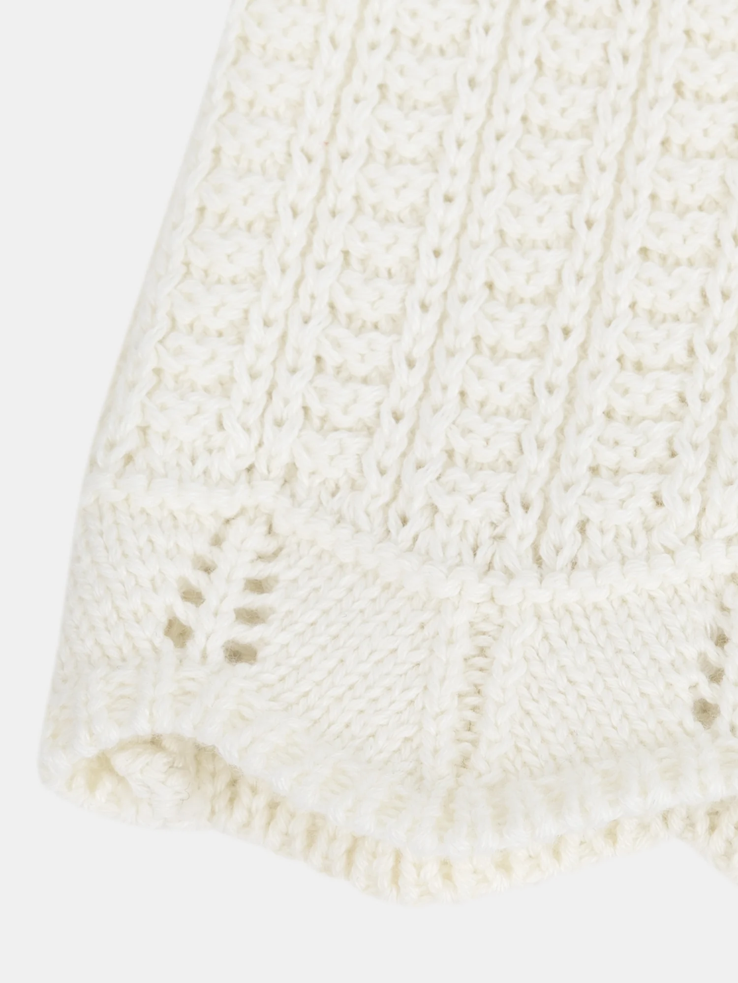 Cardigan écru en maille fantaisie pour bébé fille - Image 3