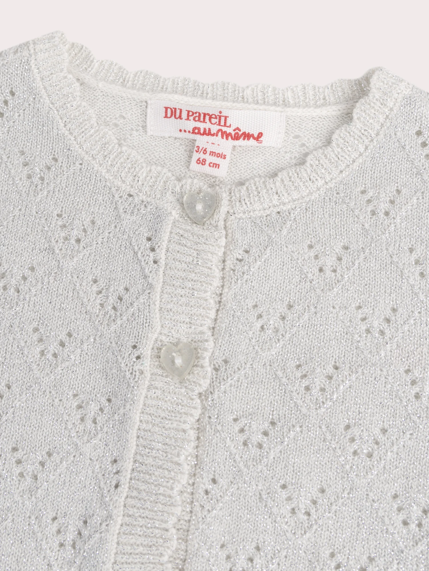 Cardigan écru pour bébé fille - Image 2