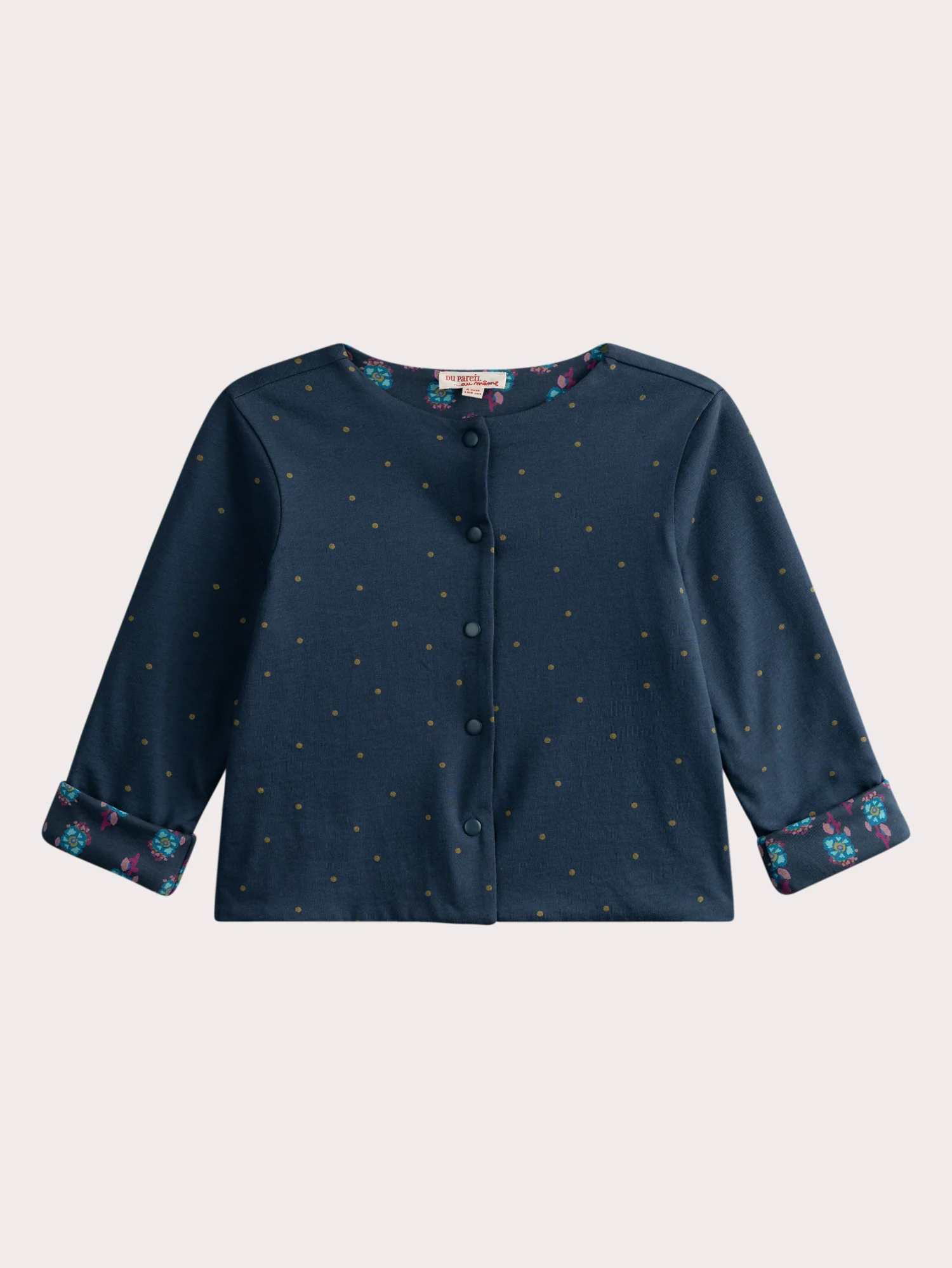 Cardigan en jersey réversible