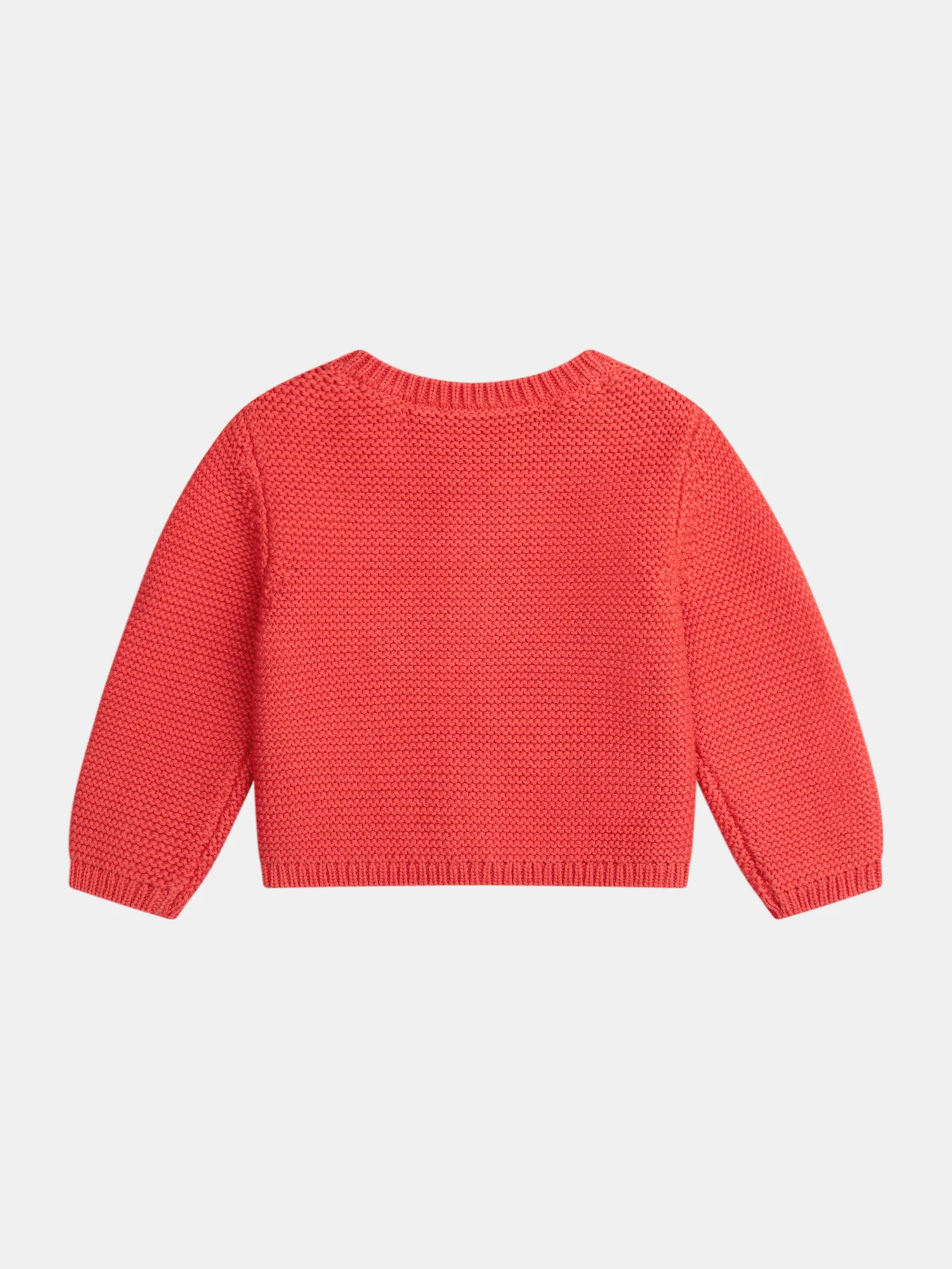 Cardigan en tricot pastèque avec poches cœur pour bébé fille - Image 5