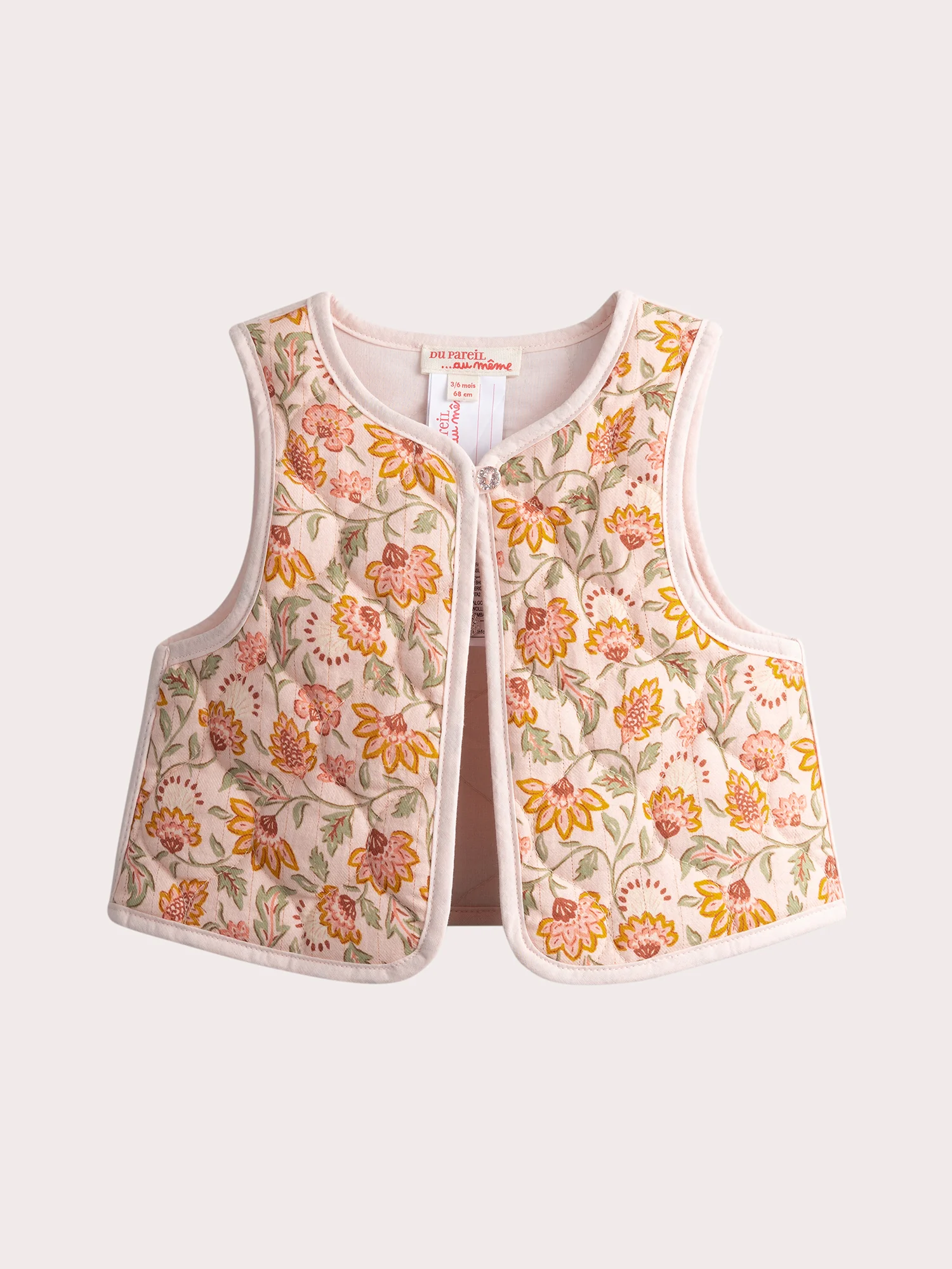 Cardigan imprimé à fleurs pour bébé fille
