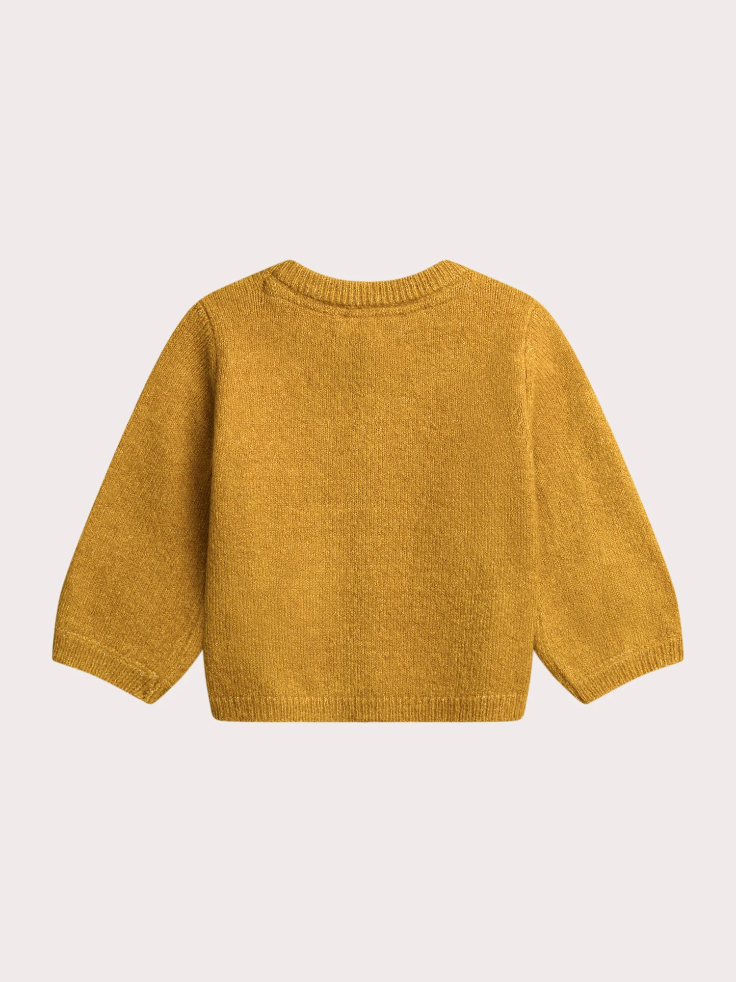 Cardigan jaune pour bébé fille - Image 3