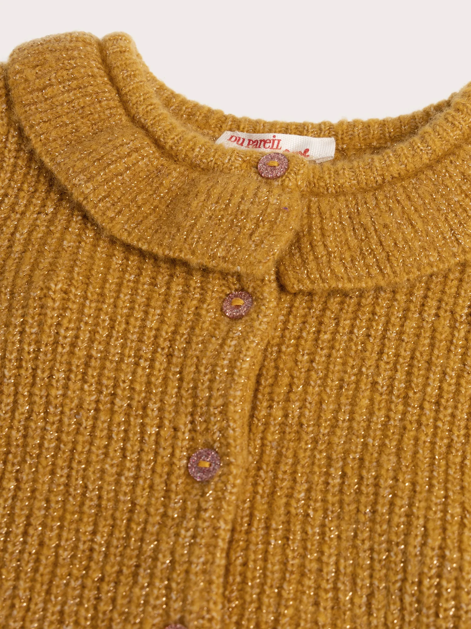 Cardigan manches longues à col fantaisie pour bébé fille - Image 2