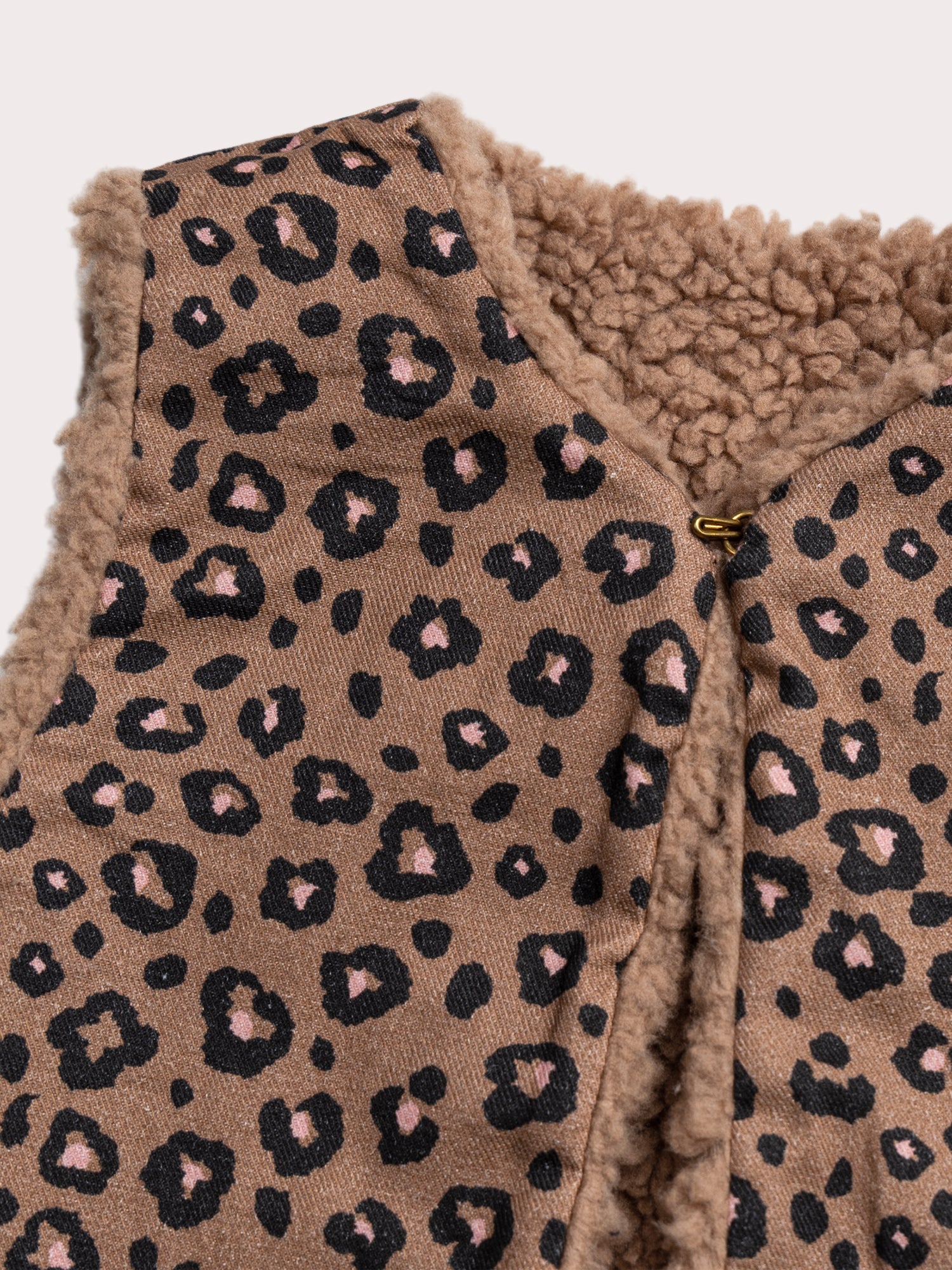 Cardigan léopard réversible pour bébé fille - Image 5