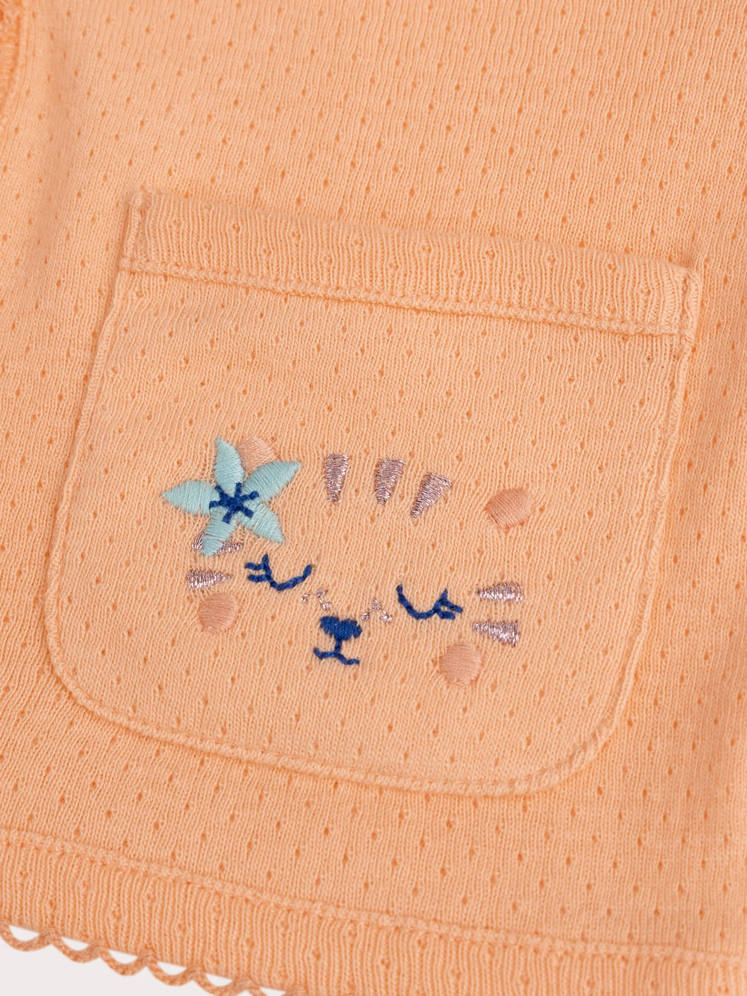 Cardigan peche pour bébé fille - Image 3