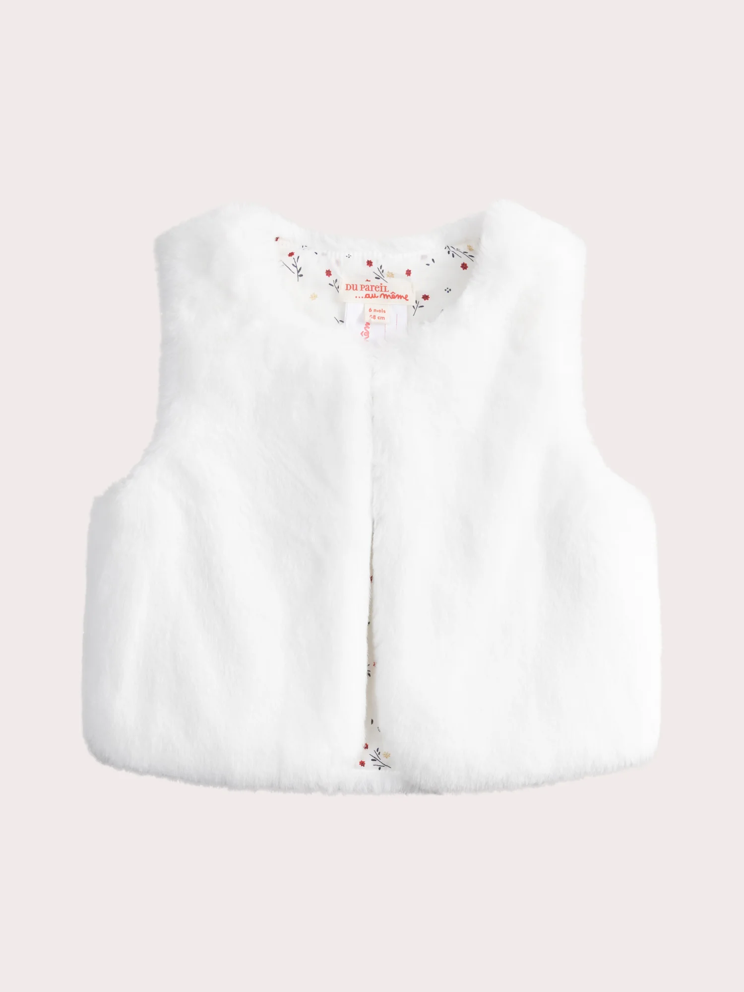 Cardigan révérsible à imprimé hivernal pour bébé fille
