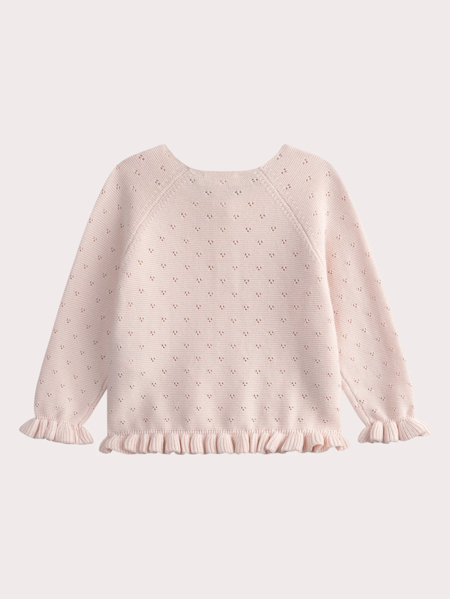 Cardigan Rose dragée pour bébé fille - Image 4