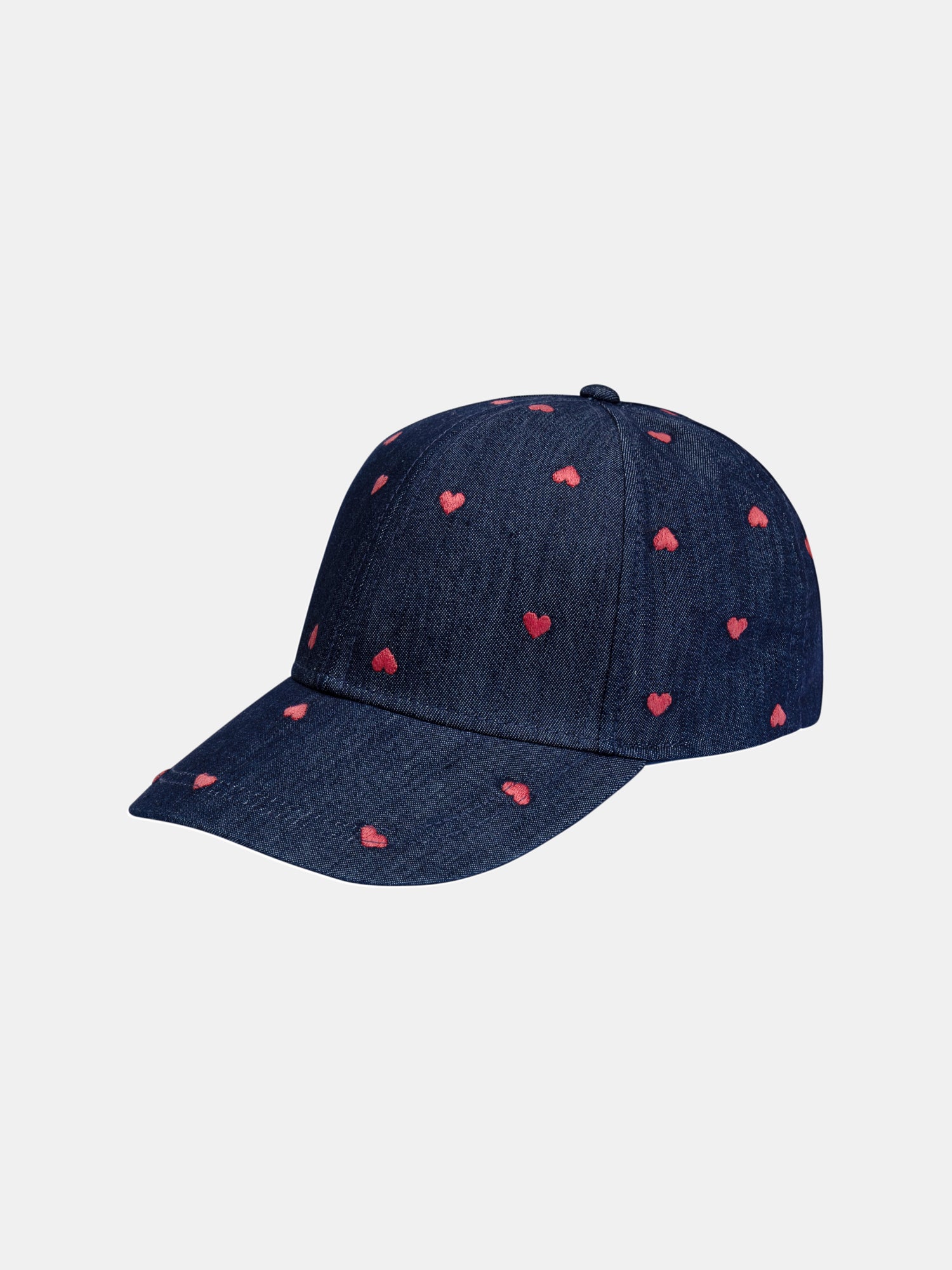 Casquette en denim avec coeurs pour fille - Image 2
