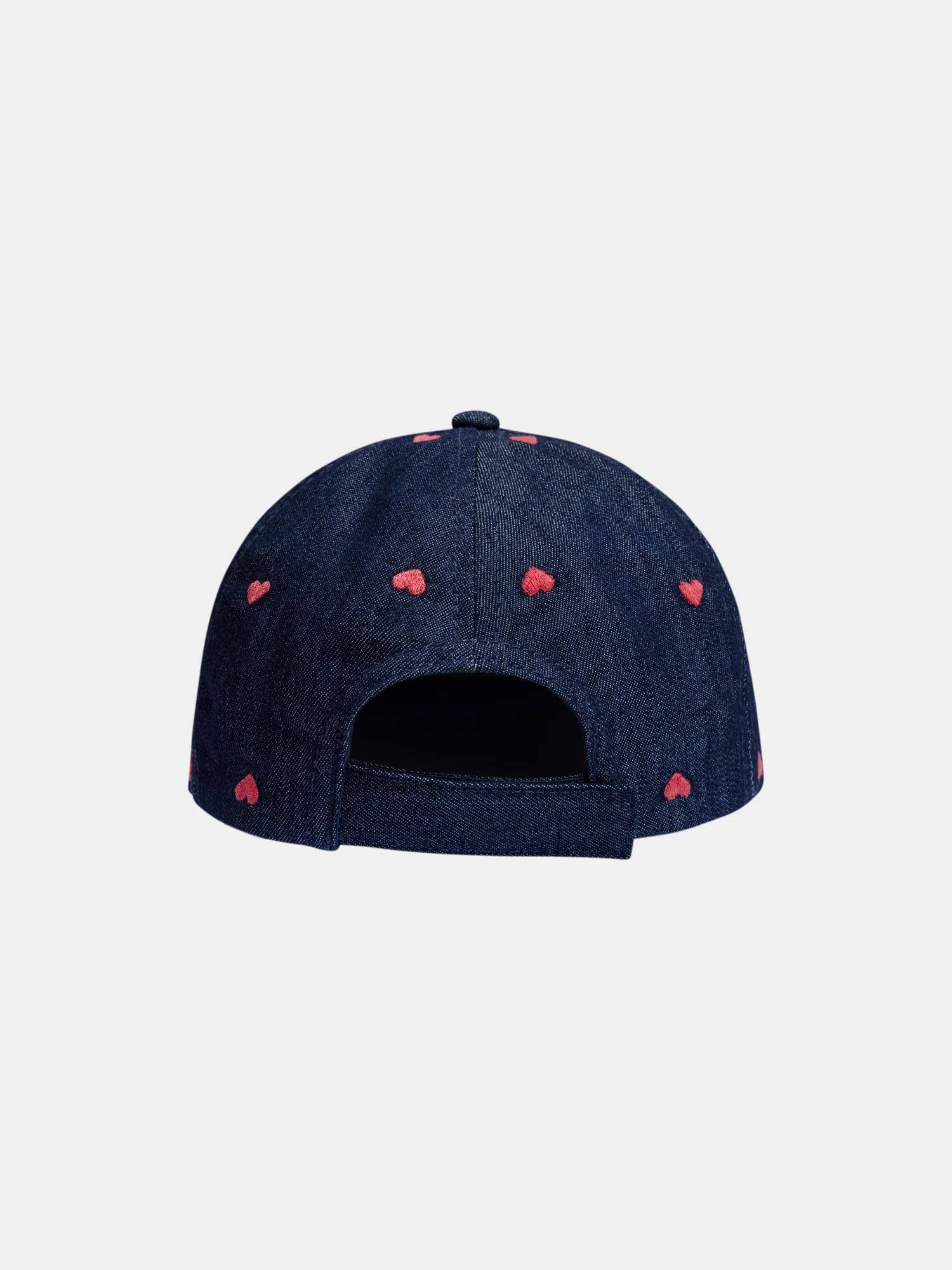 Casquette en denim avec coeurs pour fille - Image 3
