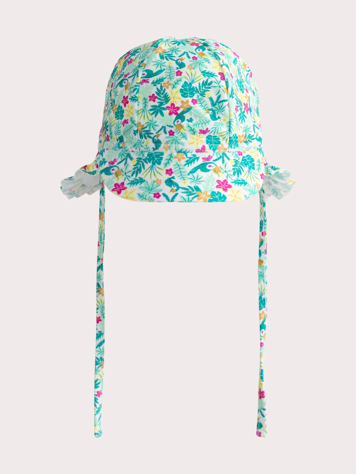 Chapeau de bain anti-uv imprimé fleuri pour bébé fille - Image 2