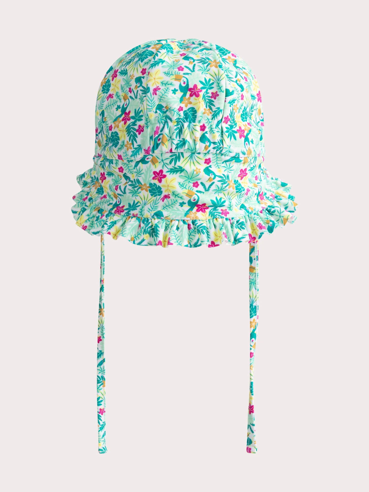 Chapeau de bain anti-uv imprimé fleuri pour bébé fille - Image 3