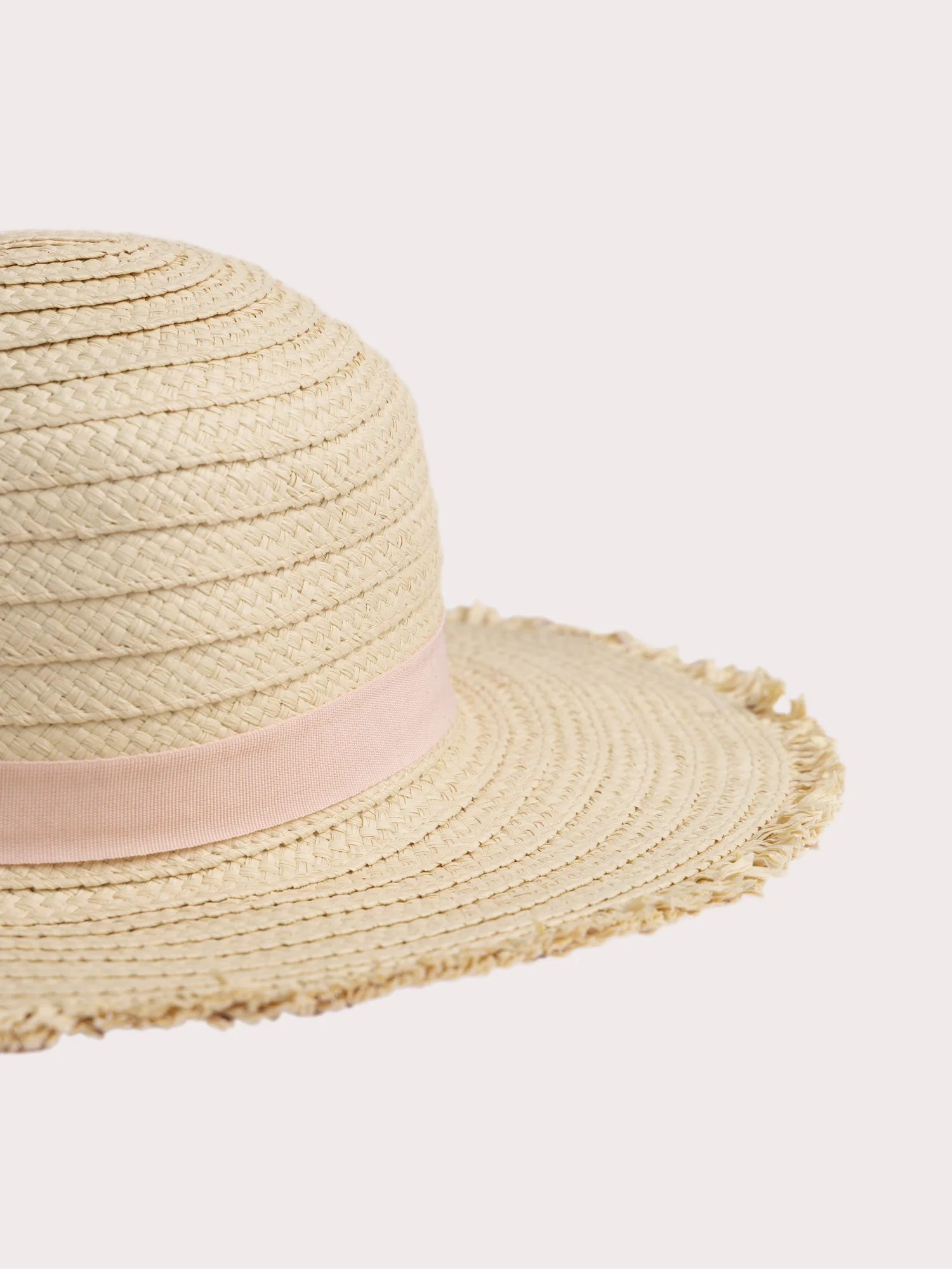 Chapeau de paille à nœud pour fille - Image 2