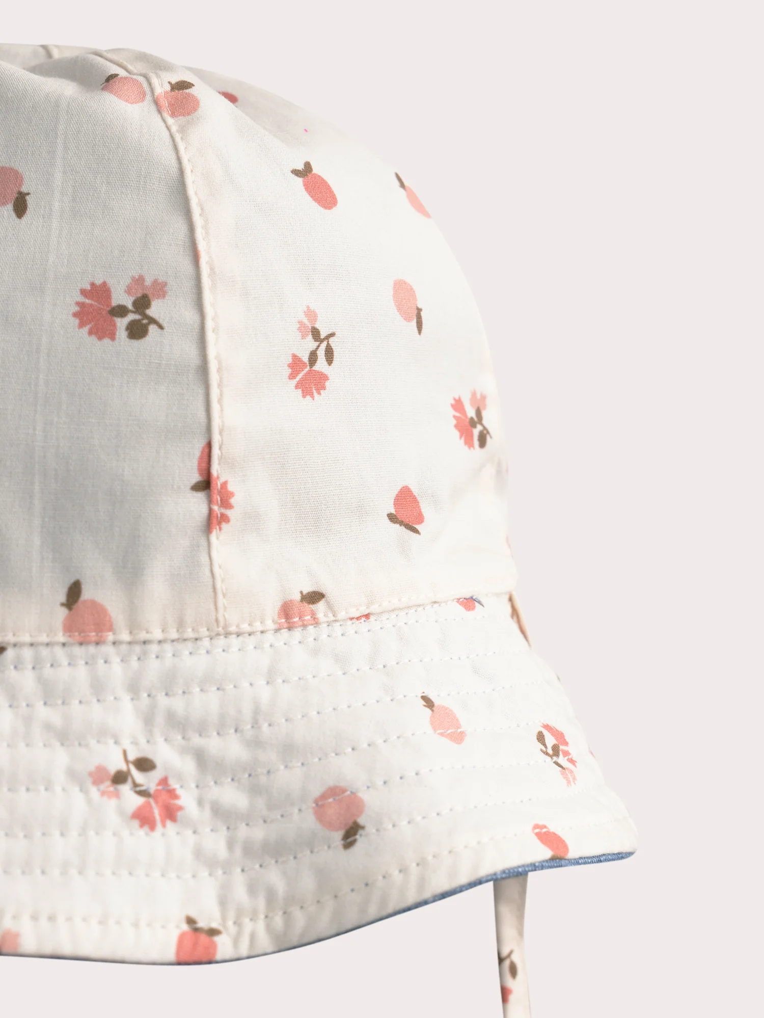 Chapeau denim réversible bébé fille - Image 4