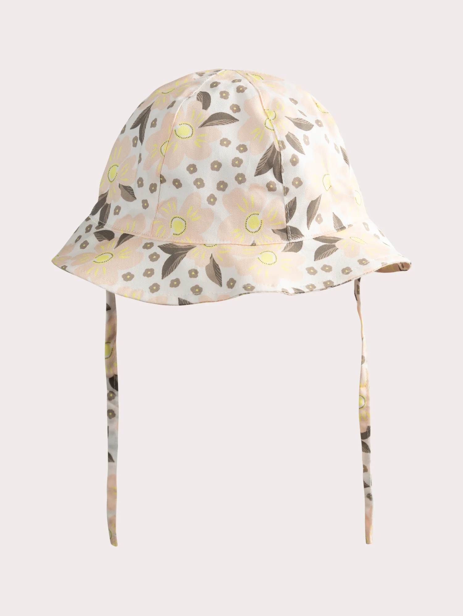 Chapeau écru cérémonie fleuri bébé fille