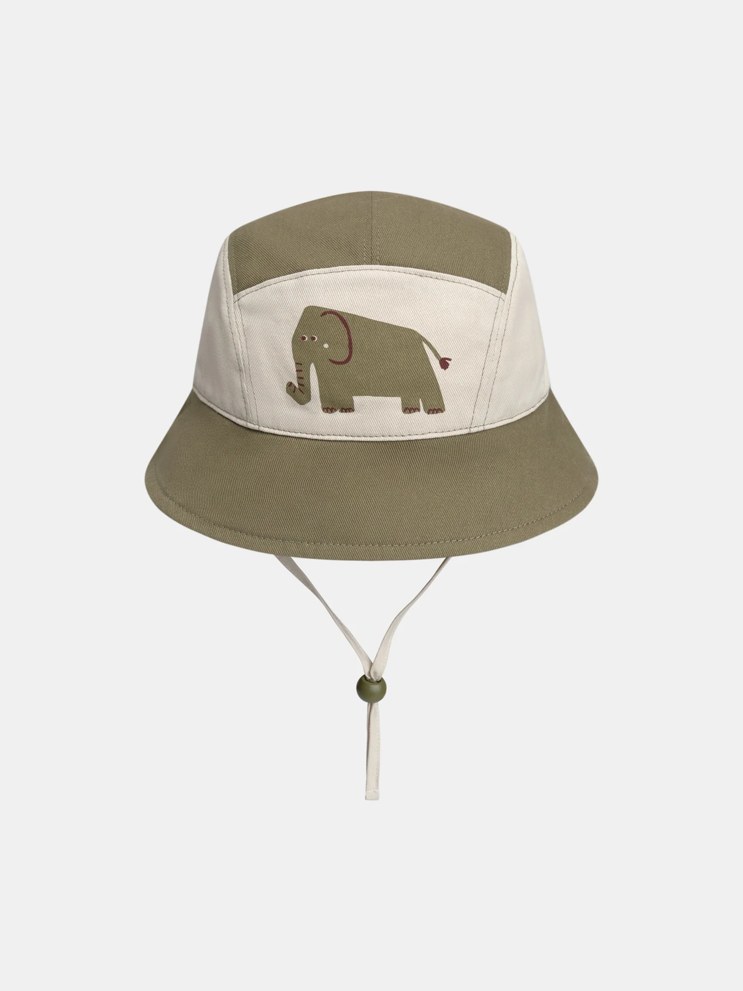 Chapeau protège-nuque kaki pour bébé garçon
