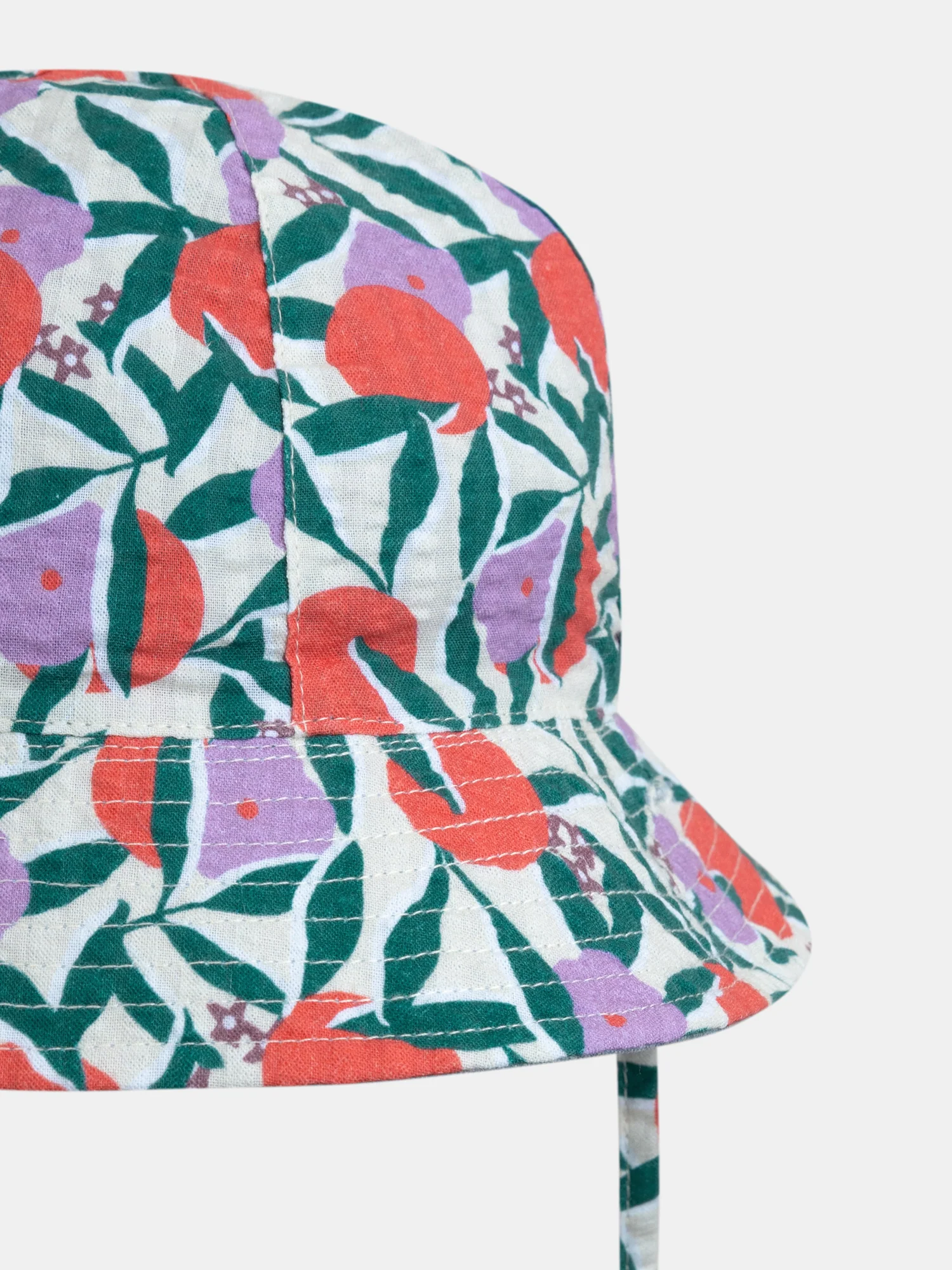 Chapeau réversible imprimé fleuri pour bébé fille - Image 4