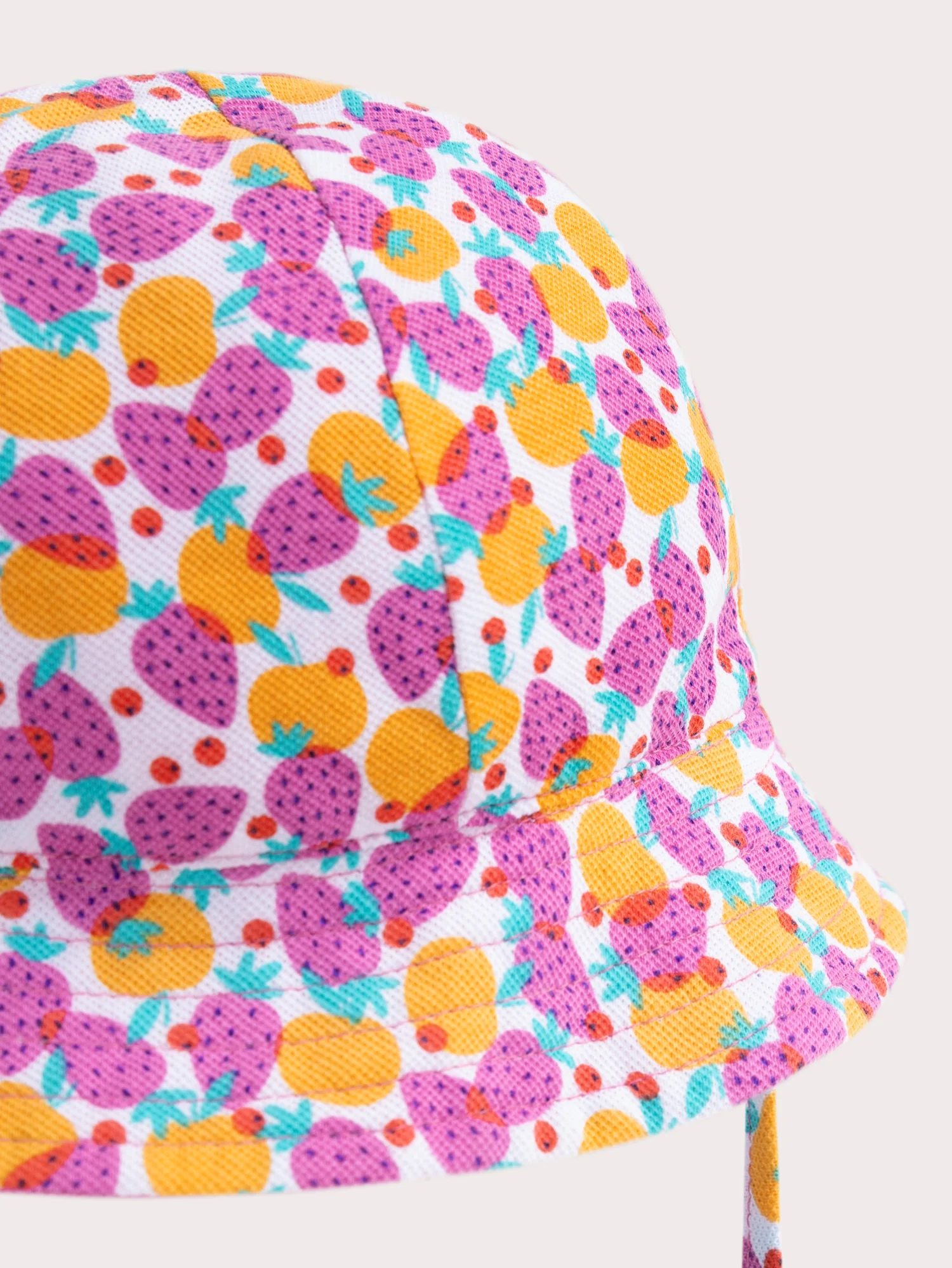 Chapeau rose réversible pour bébé  fille - Image 2
