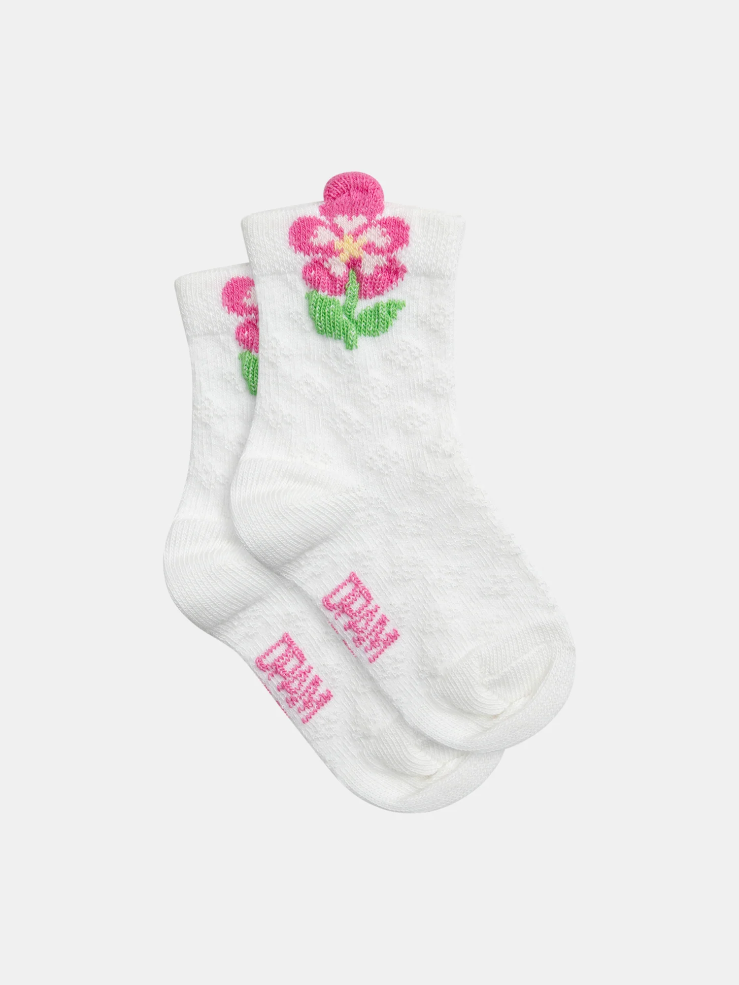 Chaussettes avec fleurs pour bébé fille