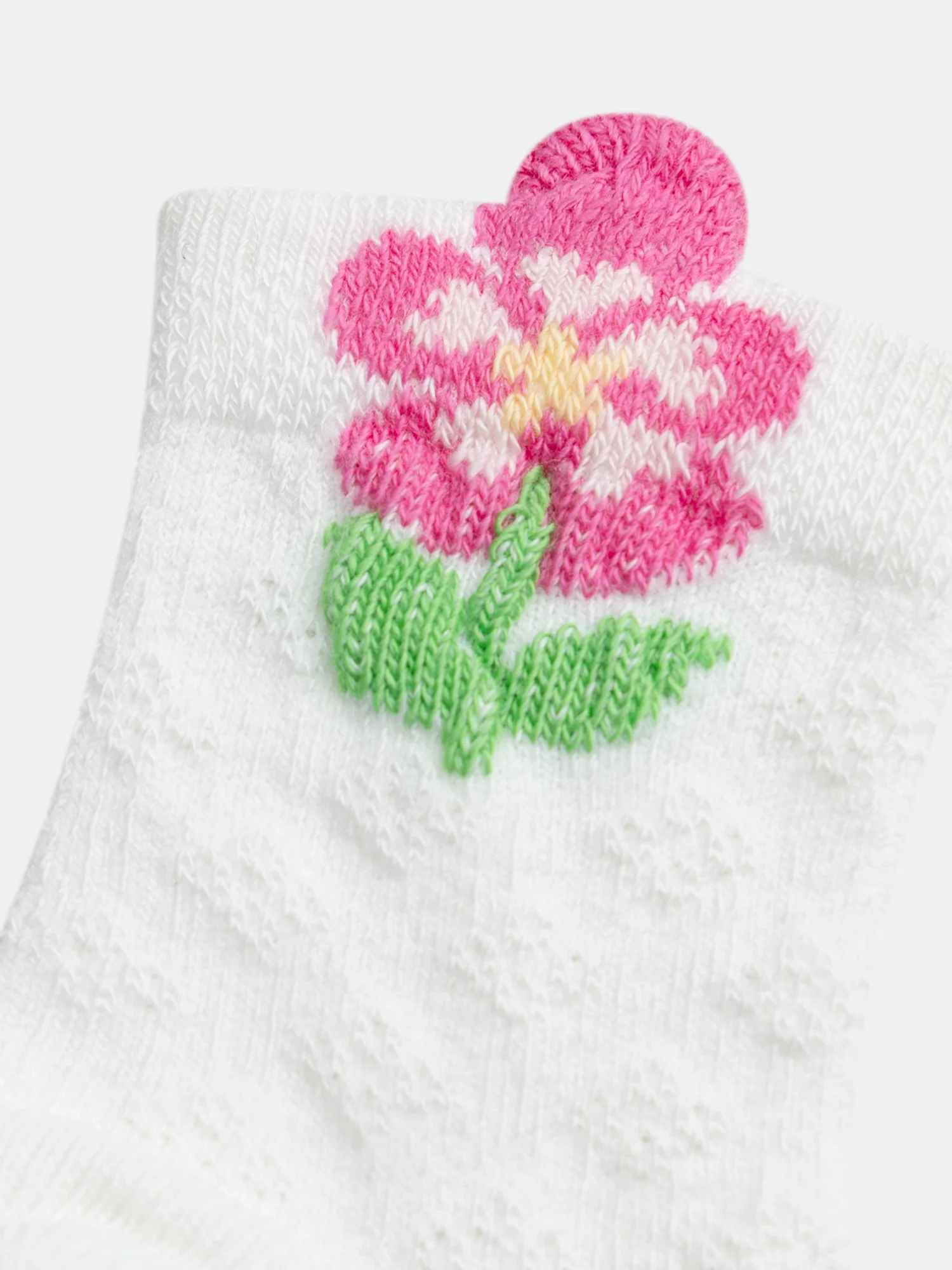 Chaussettes avec fleurs pour bébé fille - Image 2