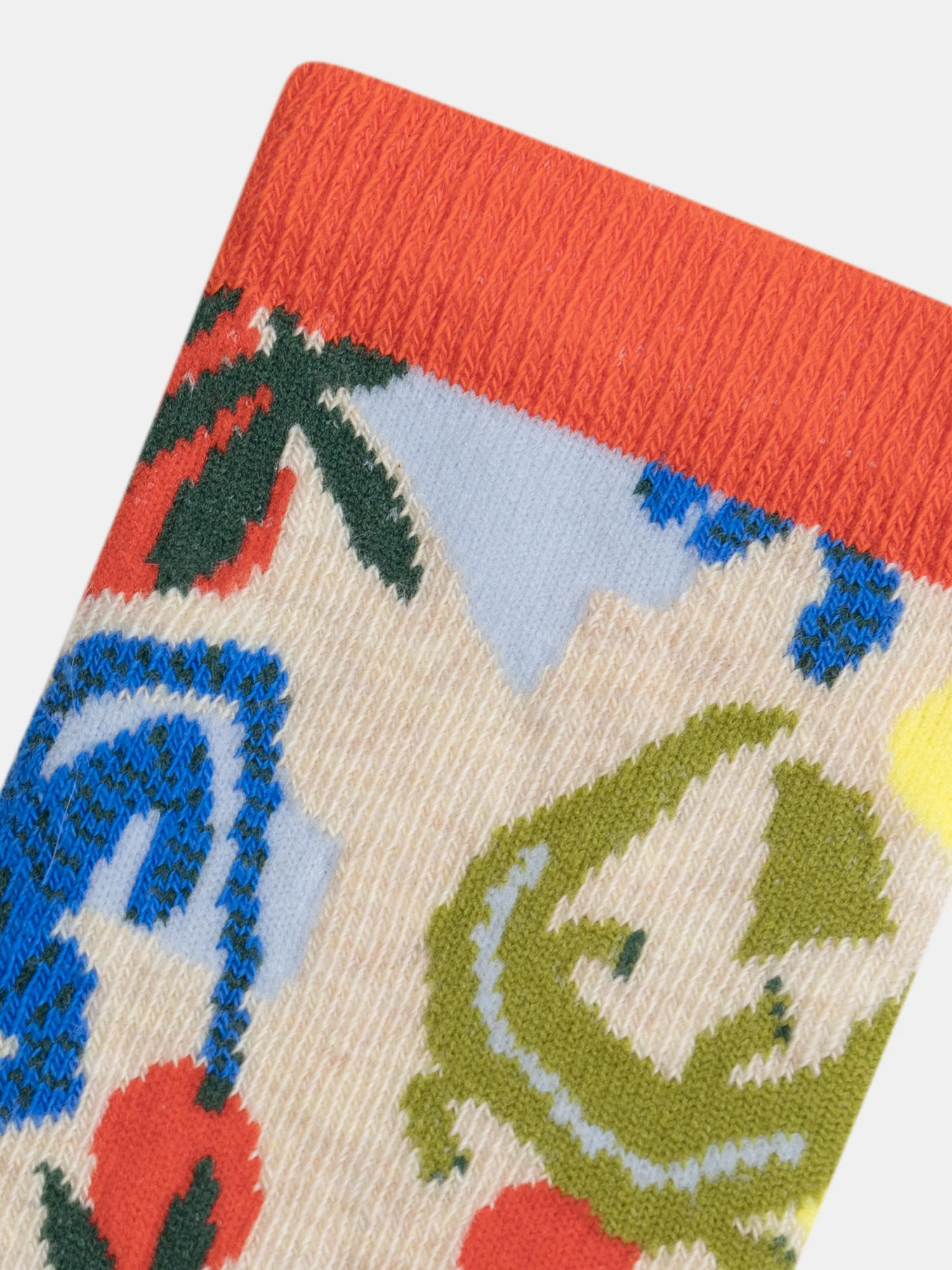 Chaussettes beige fantaisie pour garçon - Image 2