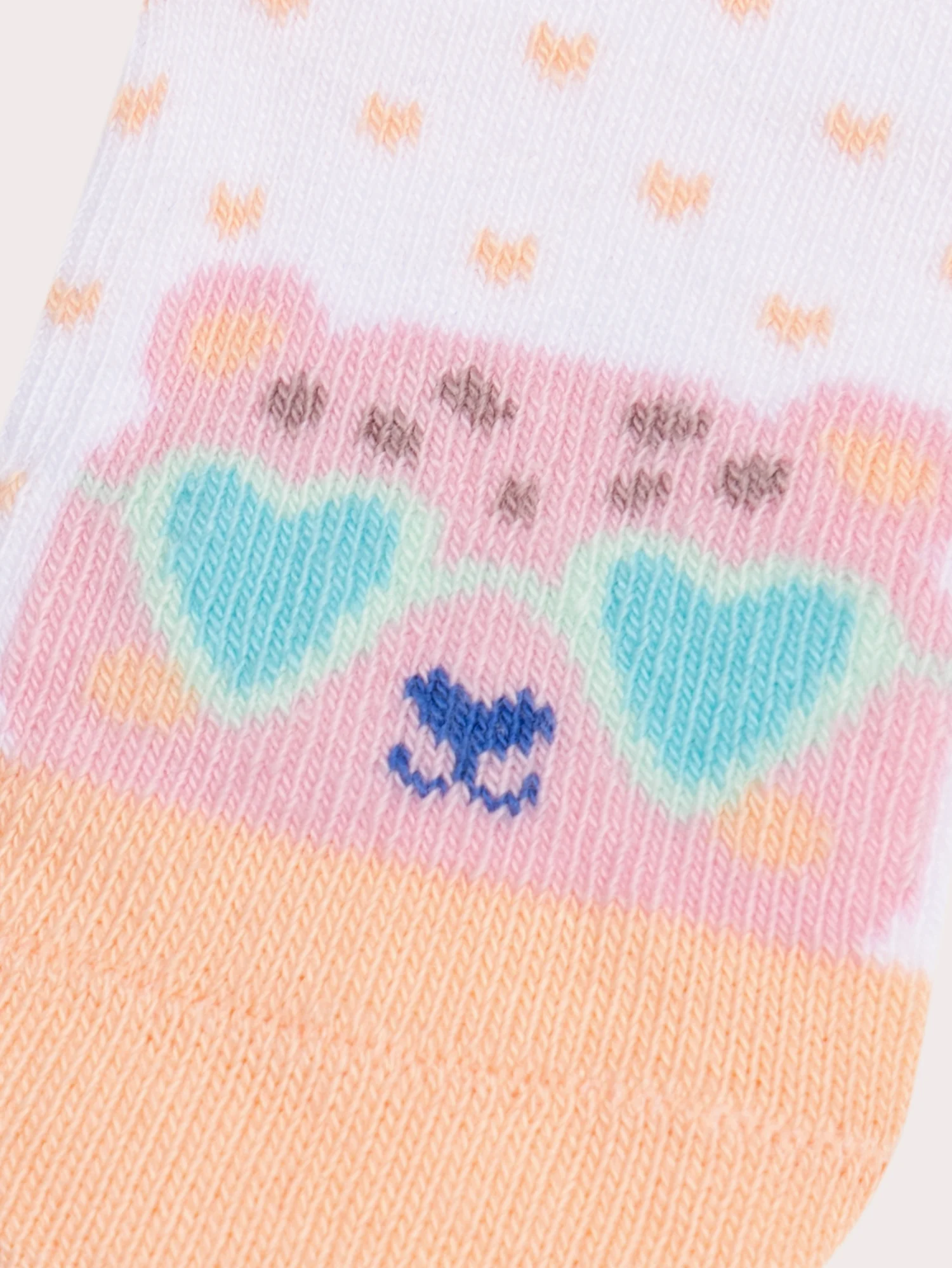 Chaussettes blanches motif ours pour bébé fille - Image 2