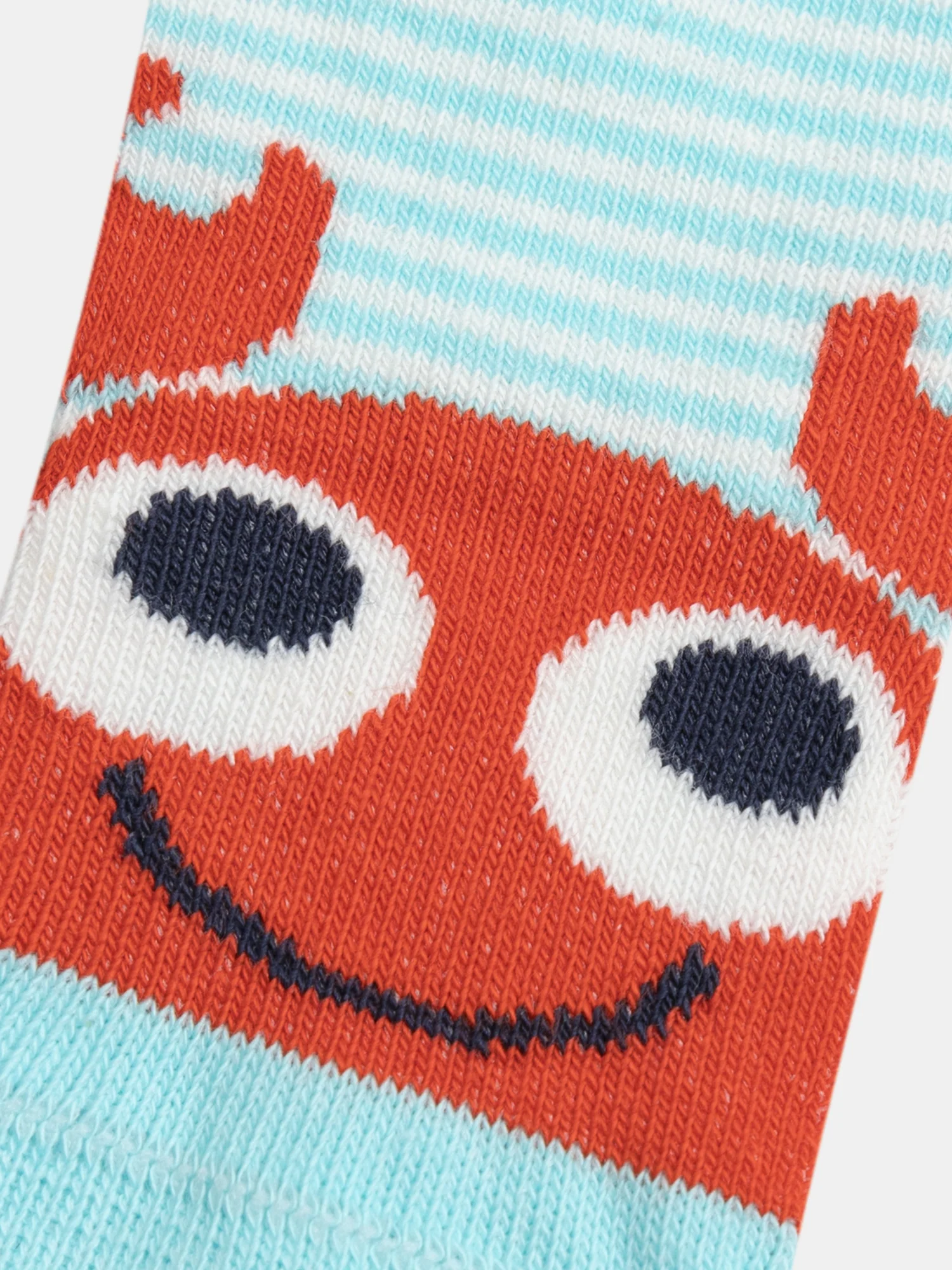 Chaussettes à rayures vertes et motif crabes pour bébé garçon - Image 2